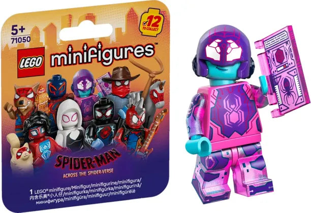 PREVENTE LEGO MINIFIGURE SÉRIES ACROSS THE SPIDER-VERSE : SPIDER-BYTE "Socle+Fascicule inclus " Disponibilité mi-septembre 2025