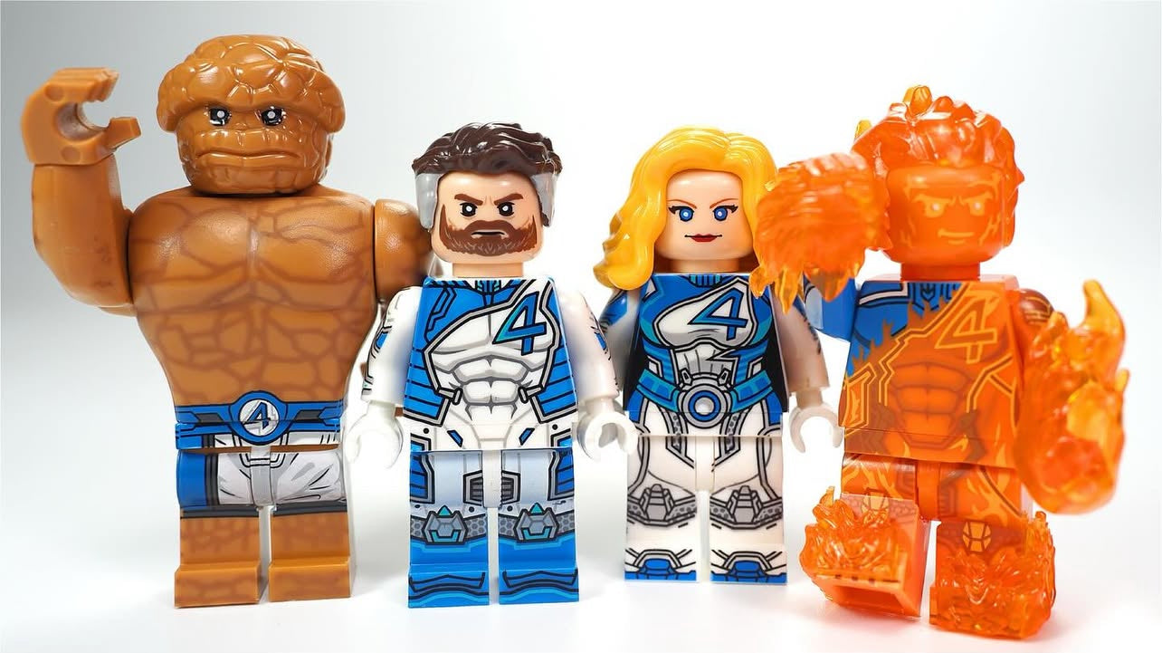 ♥️♥️♥️MINIFIGURE MARVEL UNIVERS: HUMAN TORCH ♥️♥️♥️custom
