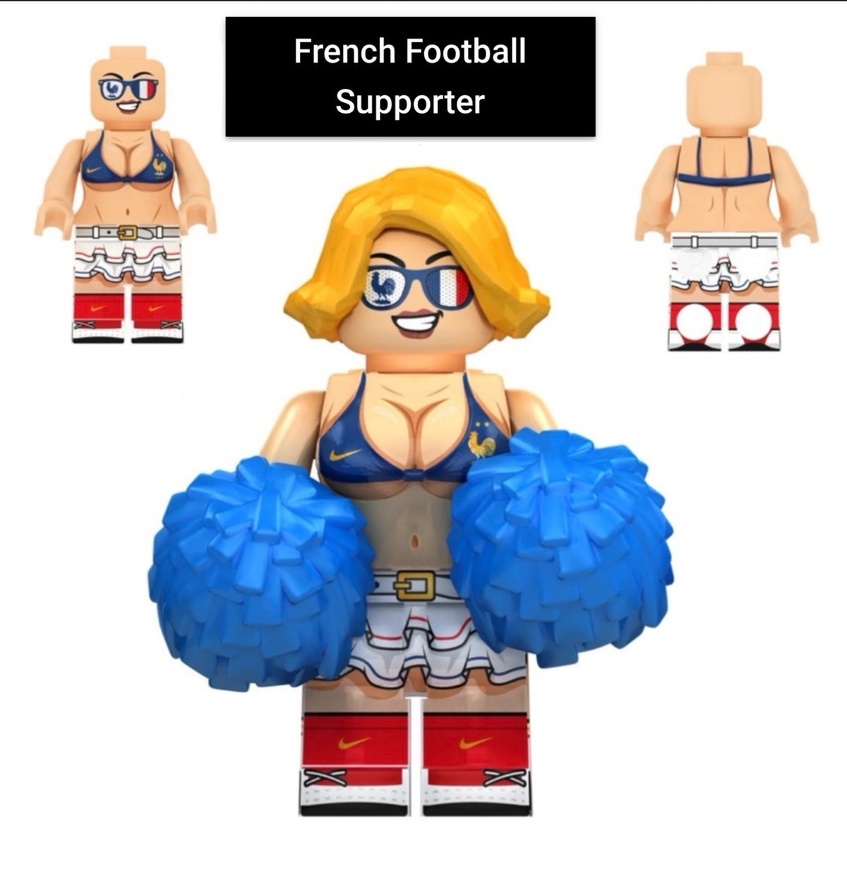 PRÉVENTE MINIFIGURE FOOTBALL UNIVERS: FRENCH FOOTBALL SUPPORTER custom Disponibilité fin septembre 2026