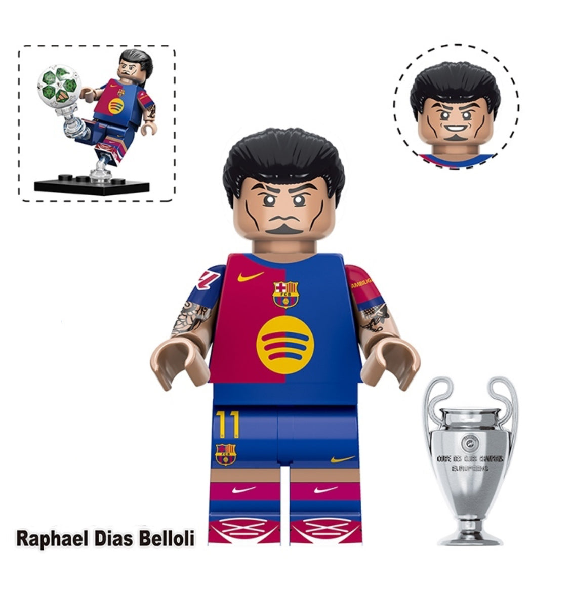 MINIFIGURE FOOTBALL UNIVERS ⚽️: RAPHAËL DIAS BELLOBI custom
