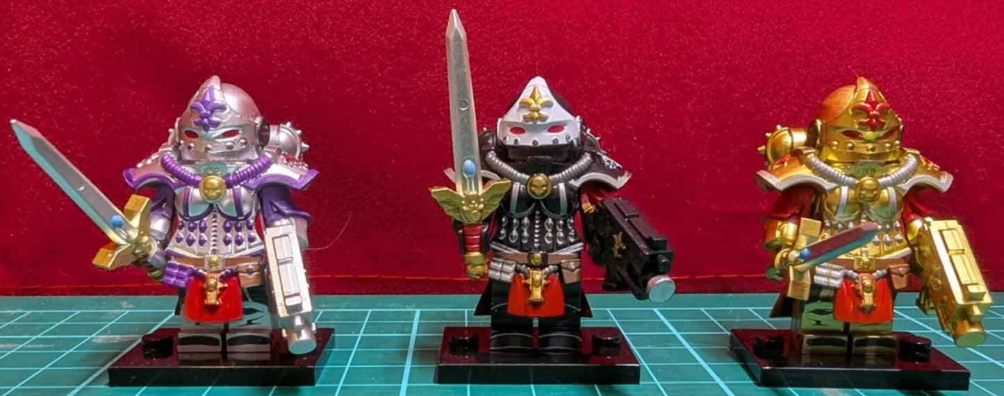 ♥️♥️MINIFIGURE WARHAMMER 40K UNIVERS: Battle Sisters Adepta Sororitas (gold) ♥️♥️custom