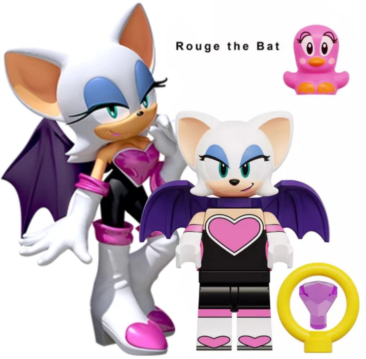 MINIFIGURE SONIC UNIVERS : ROUGE THE BAT Custom