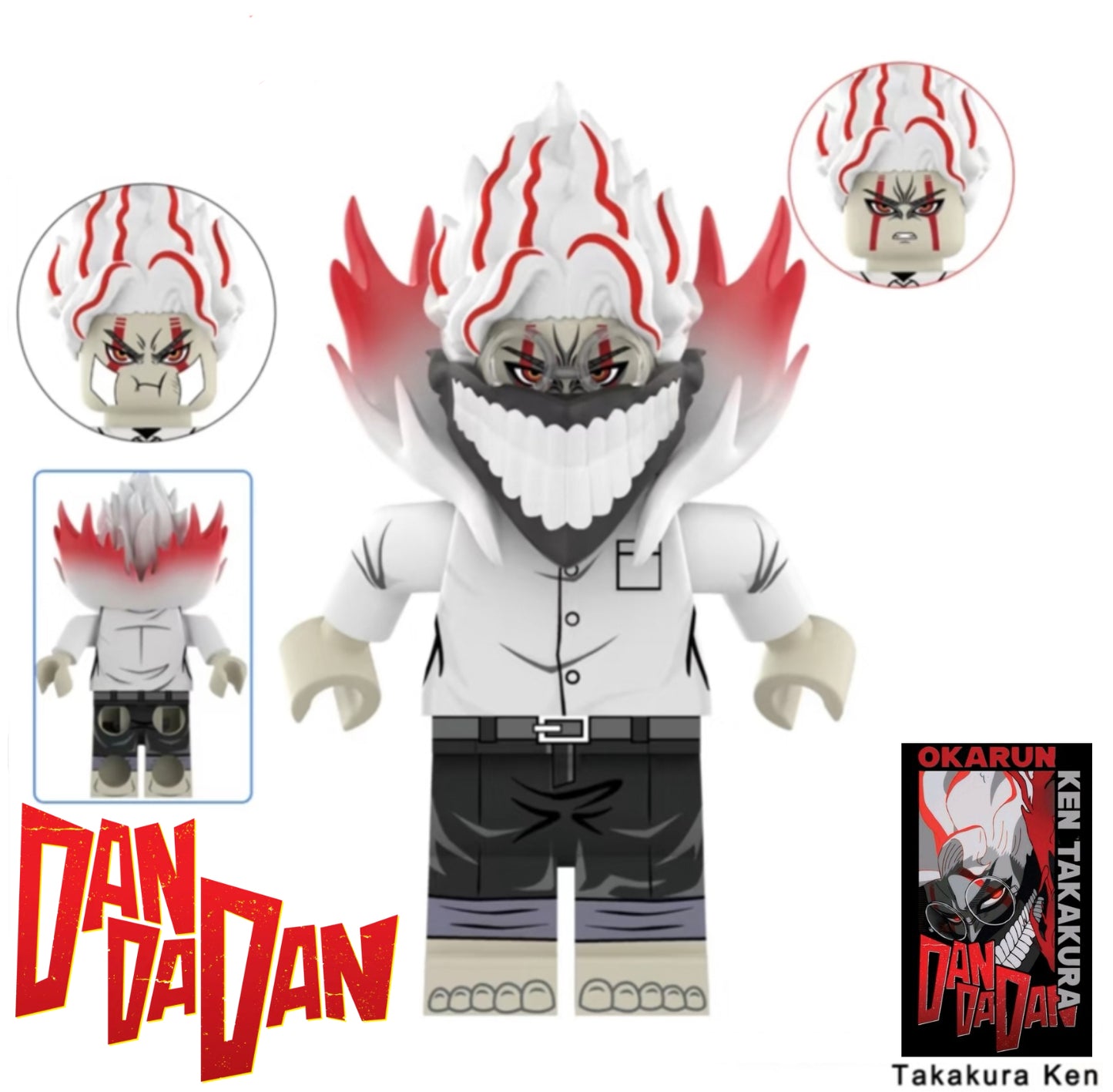 ♥️♥️♥️ MINIFIGURE DANDADAN UNIVERS: TAKAKURA KEN (version A) ♥️♥️♥️custom