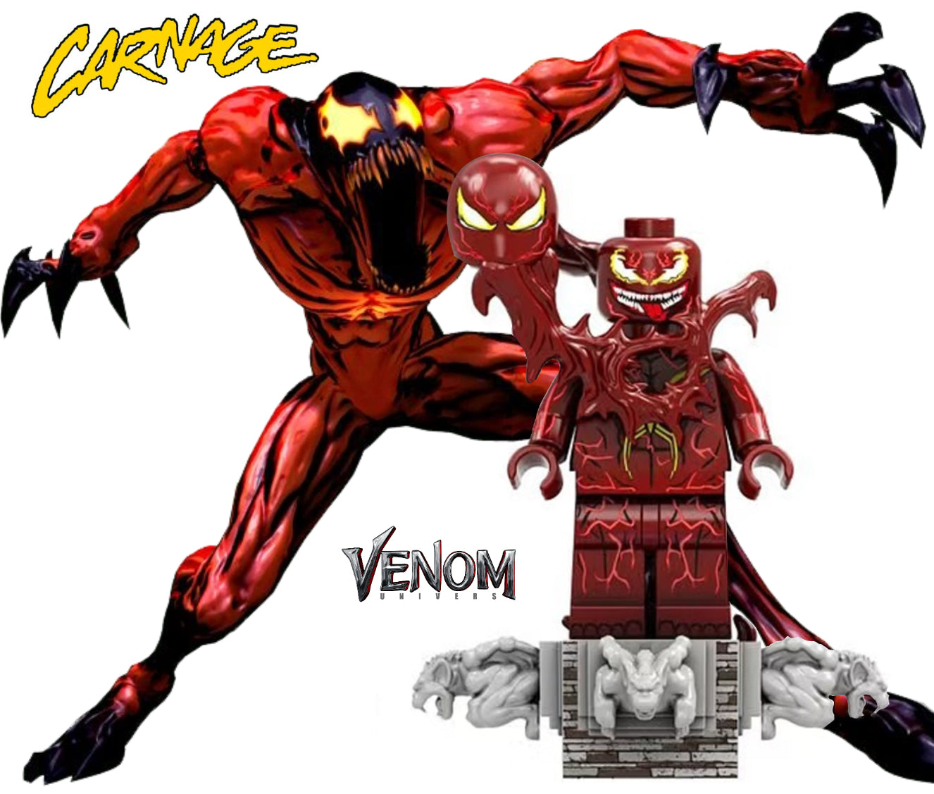 MINIFIGURE MARVEL UNIVERS: CARNAGE custom