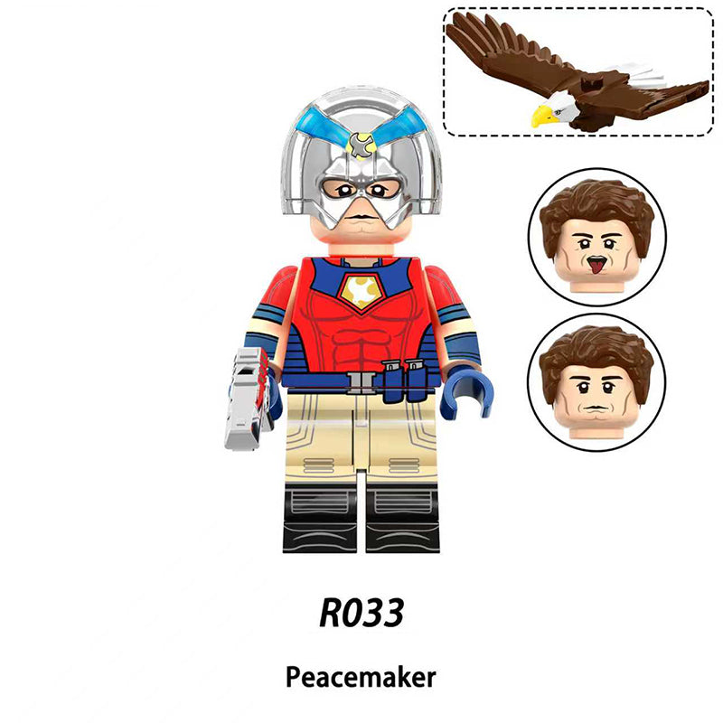 ♥️♥️♥️MINIFIGURE DC UNIVERS : PEACEMAKER (CASQUE CHROMÉ)♥️♥️♥️custom