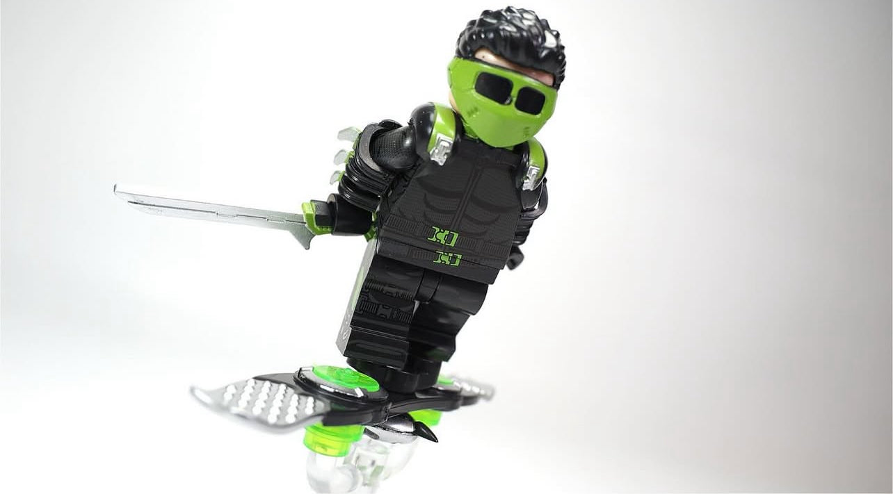 ♥️♥️♥️MINIFIGURE SPIDERMAN UNIVERS : LE BOUFFON VERT (GREEN GOBLIN version À)♥️♥️♥️Custom
