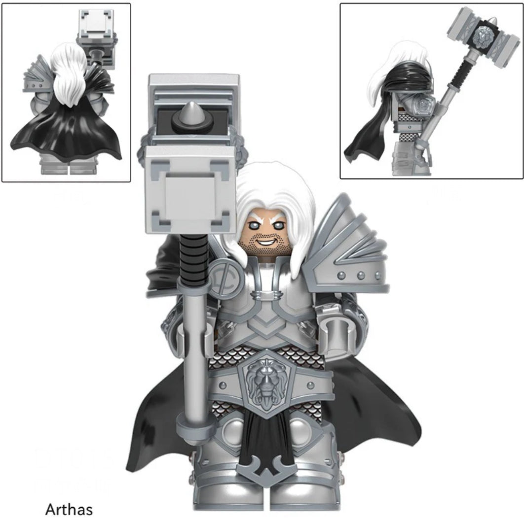 MINIFIGURE WORLD OF WARCRAFT UNIVERS: PRINCE ARTHAS MENETHIL custom