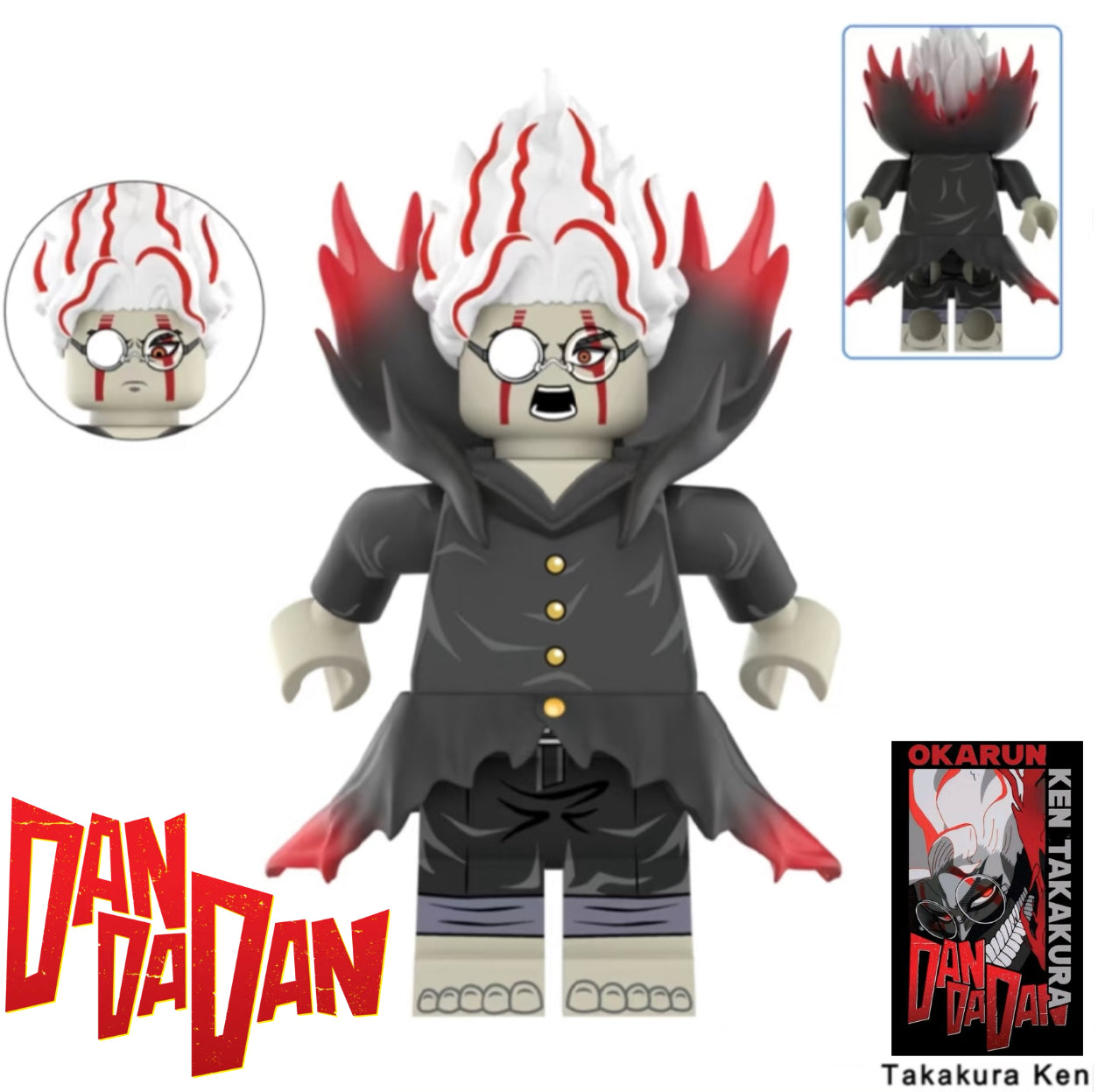PREVENTE♥️♥️♥️ MINIFIGURE DANDADAN UNIVERS: TAKAKURA KEN (version D)♥️♥️♥️custom Disponibilité Août 2025