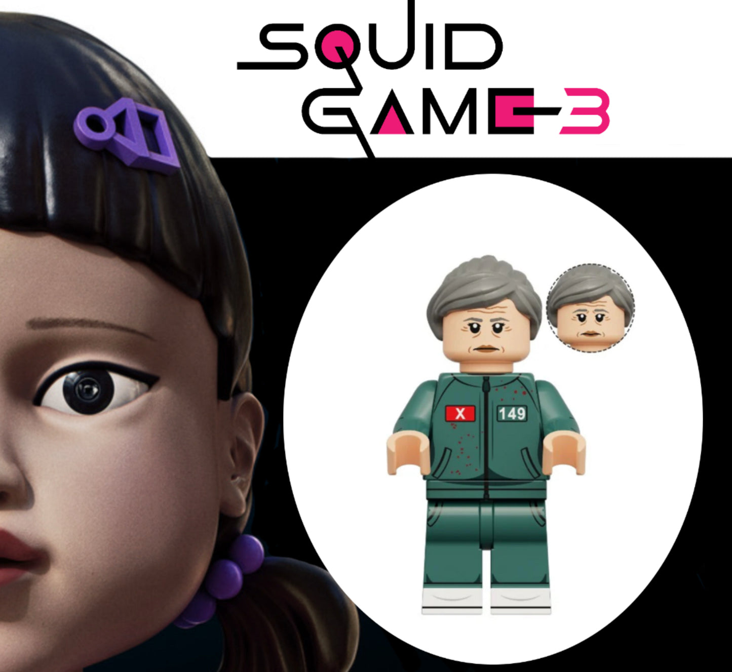 MINIFIGURE SQUID GAME UNIVERS: N°148 custom