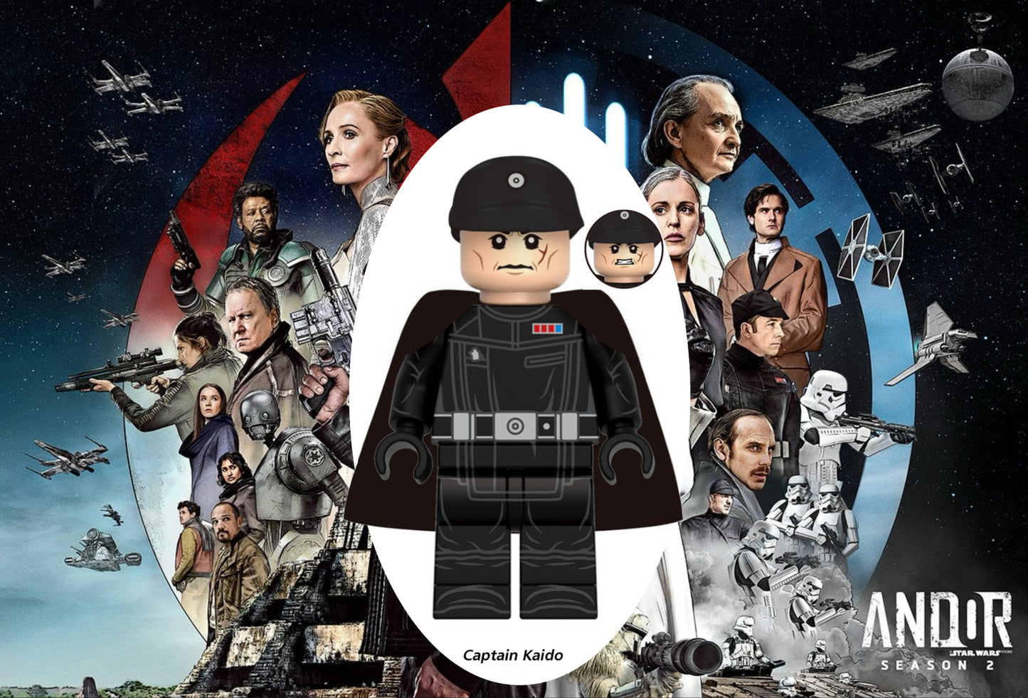 PREVENTE♥️♥️♥️ MINIFIGURE STAR WARS UNIVERS: CAPTAIN KAIDO (ANDOR SAISON 2)♥️♥️♥️custom Disponibilité Août 2025