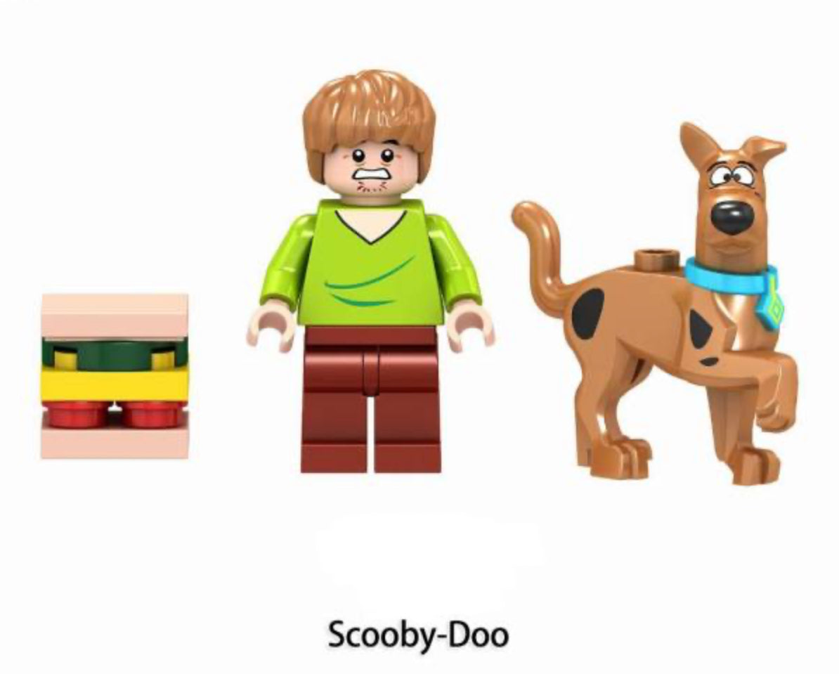 ♥️♥️MINIFIGURE SCOOBY DOO UNIVERS: SAMY ET SCOOBY Custom♥️♥️Coup de cœur ZedBrick♥️♥️