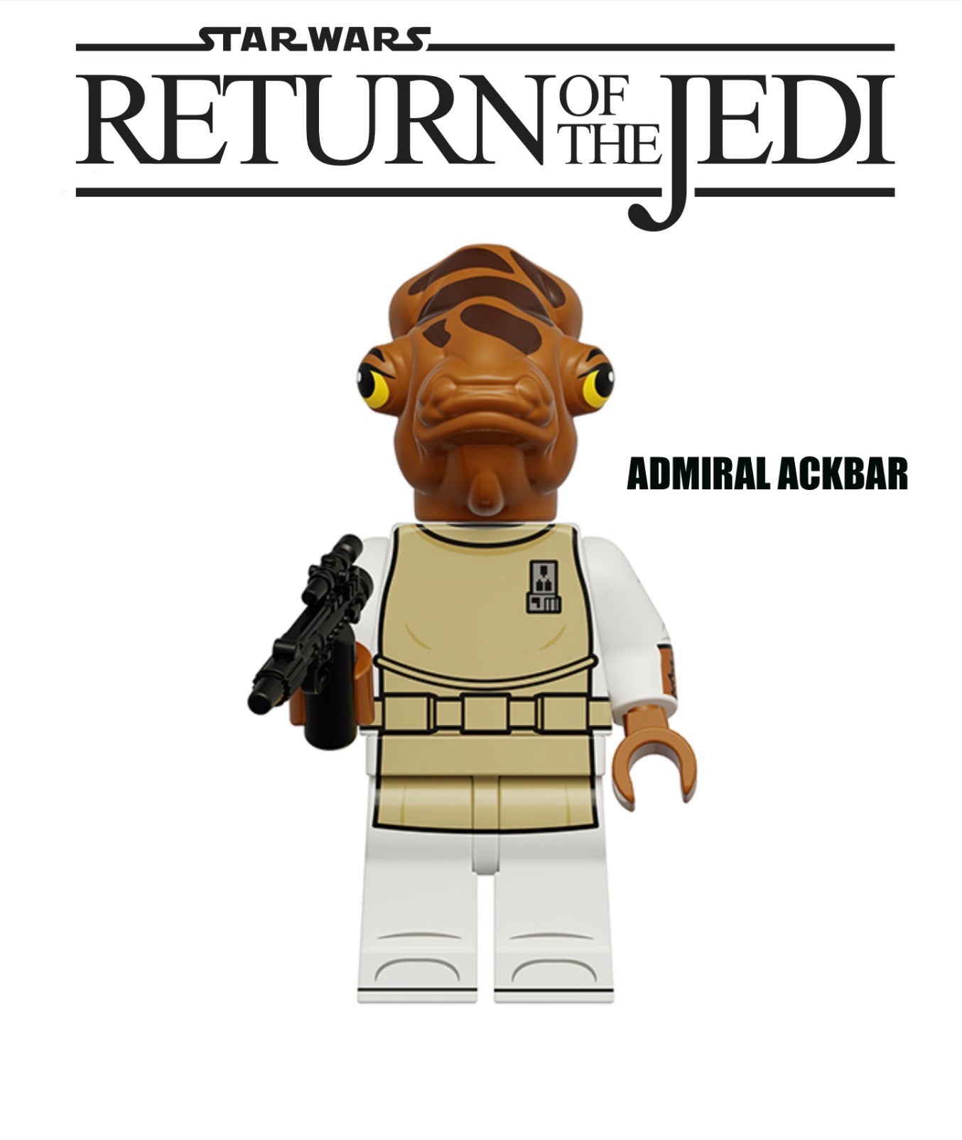PREVENTE ♥️♥️MINIFIGURE STAR WARS UNIVERS: ADMIRAL ACKBAR ♥️♥️Custom Disponibilité fin août 2026