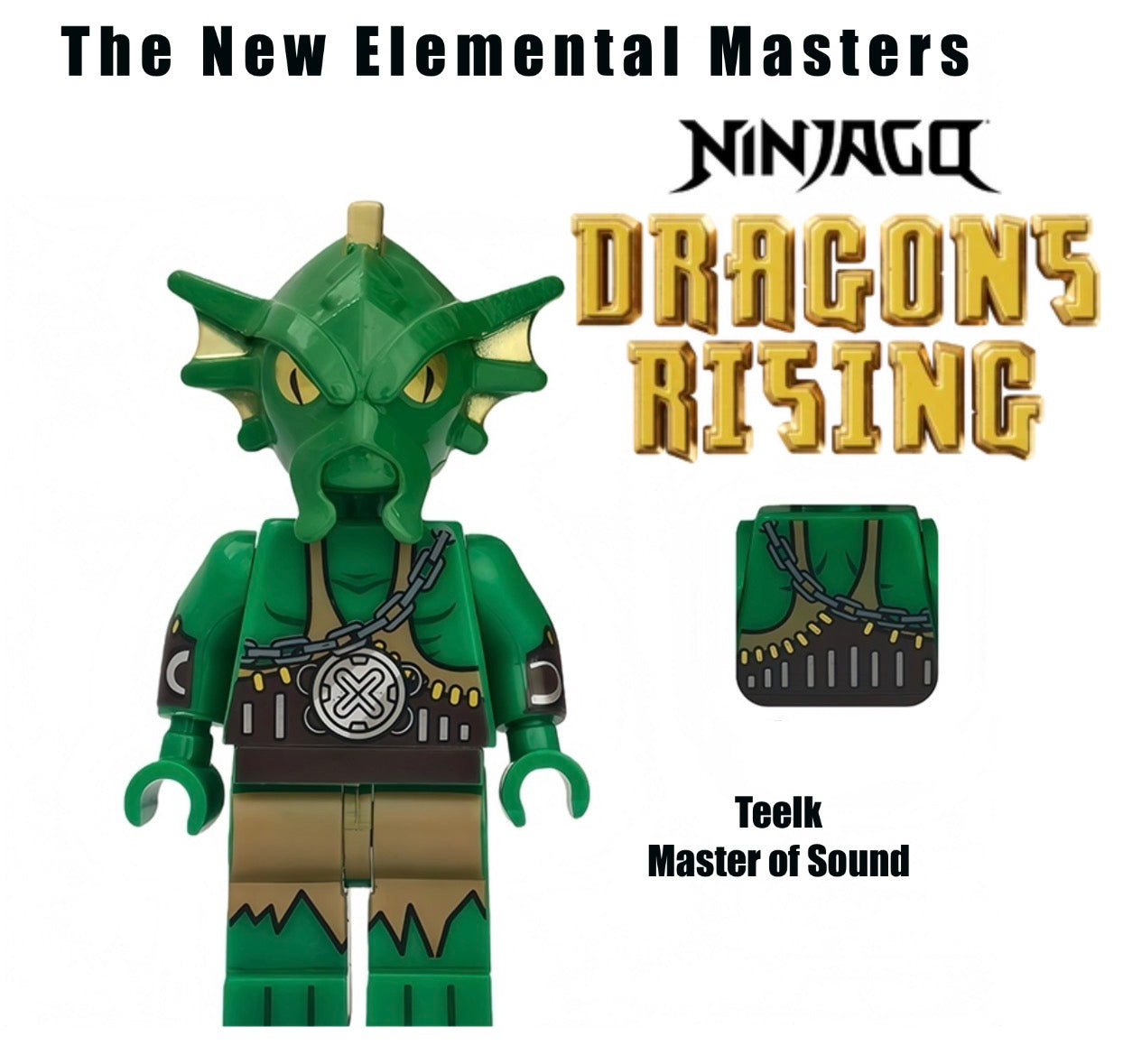 ⭐️ ⭐️ ⭐️MINIFIGURE NINJAGO UNIVERS: TEELK MASTER OF SOUND ⭐️ ⭐️ ⭐️ CUSTOM