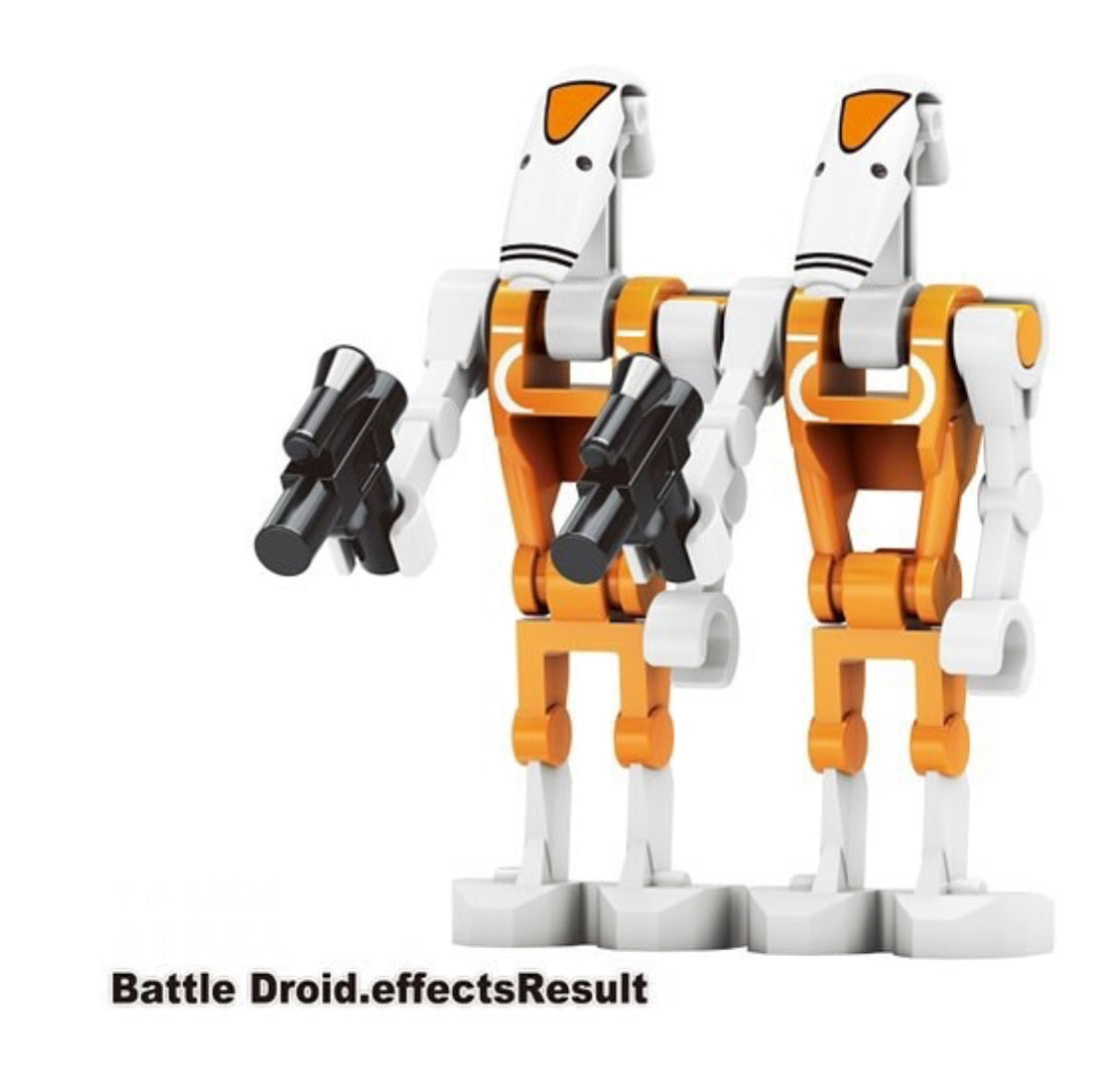 MINIFIGURE STAR WARS UNIVERS: 2 B1-BATTLE DROID custom