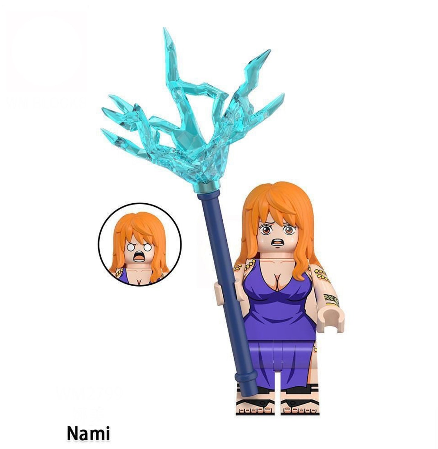 ♥️♥️MINIFIGURE ONE PEACE UNIVERS: NAMI ♥️♥️custom