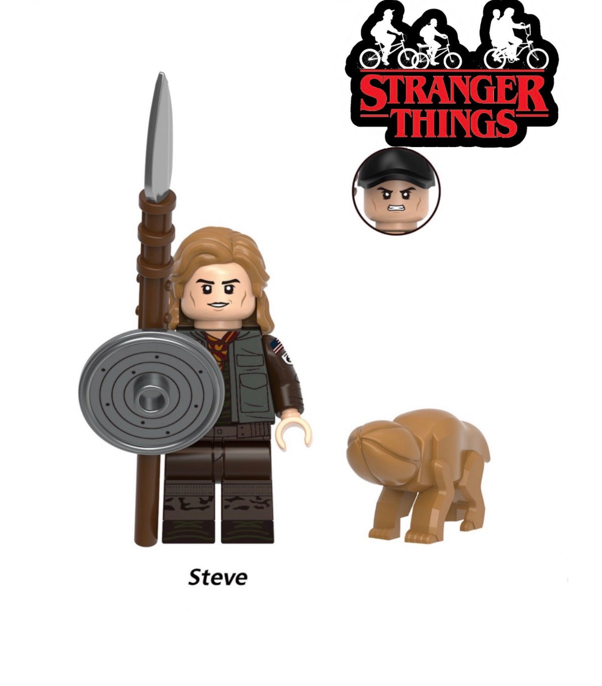 MINIFIGURE STRANGER THINGS UNIVERS: STEVE Custom