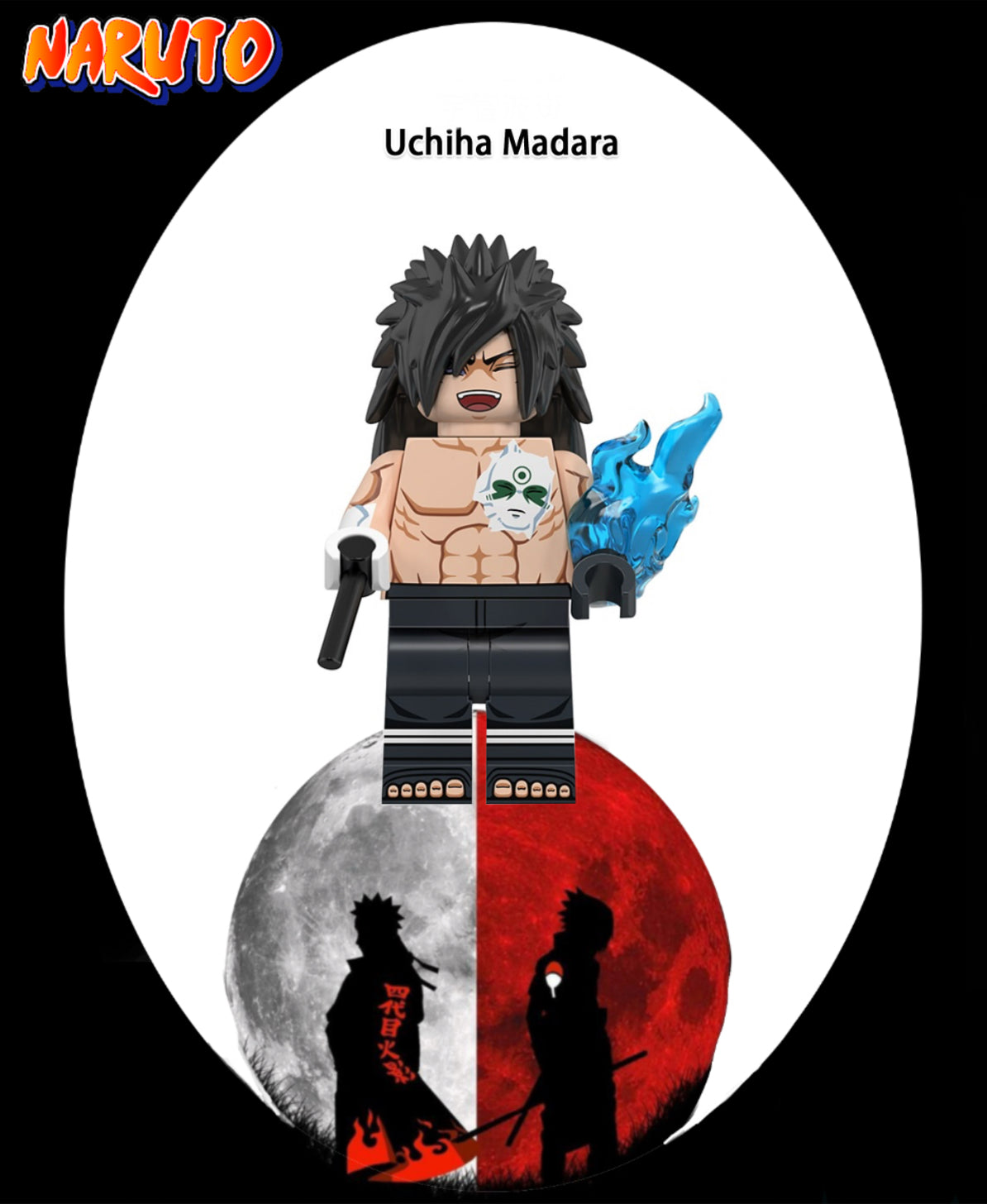 PREVENTE MINIFIGURE NARUTO UNIVERS: UCHIHA MADARA custom Disponibilité fin Mai 2025