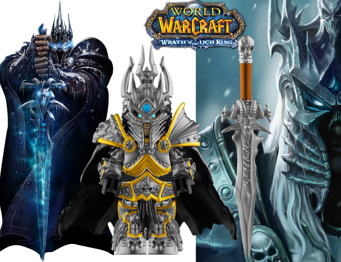 PREVENTE MINIFIGURE WORLD OF WARCRAFT UNIVERS: LICH KING custom Disponibilité fin Août 2025