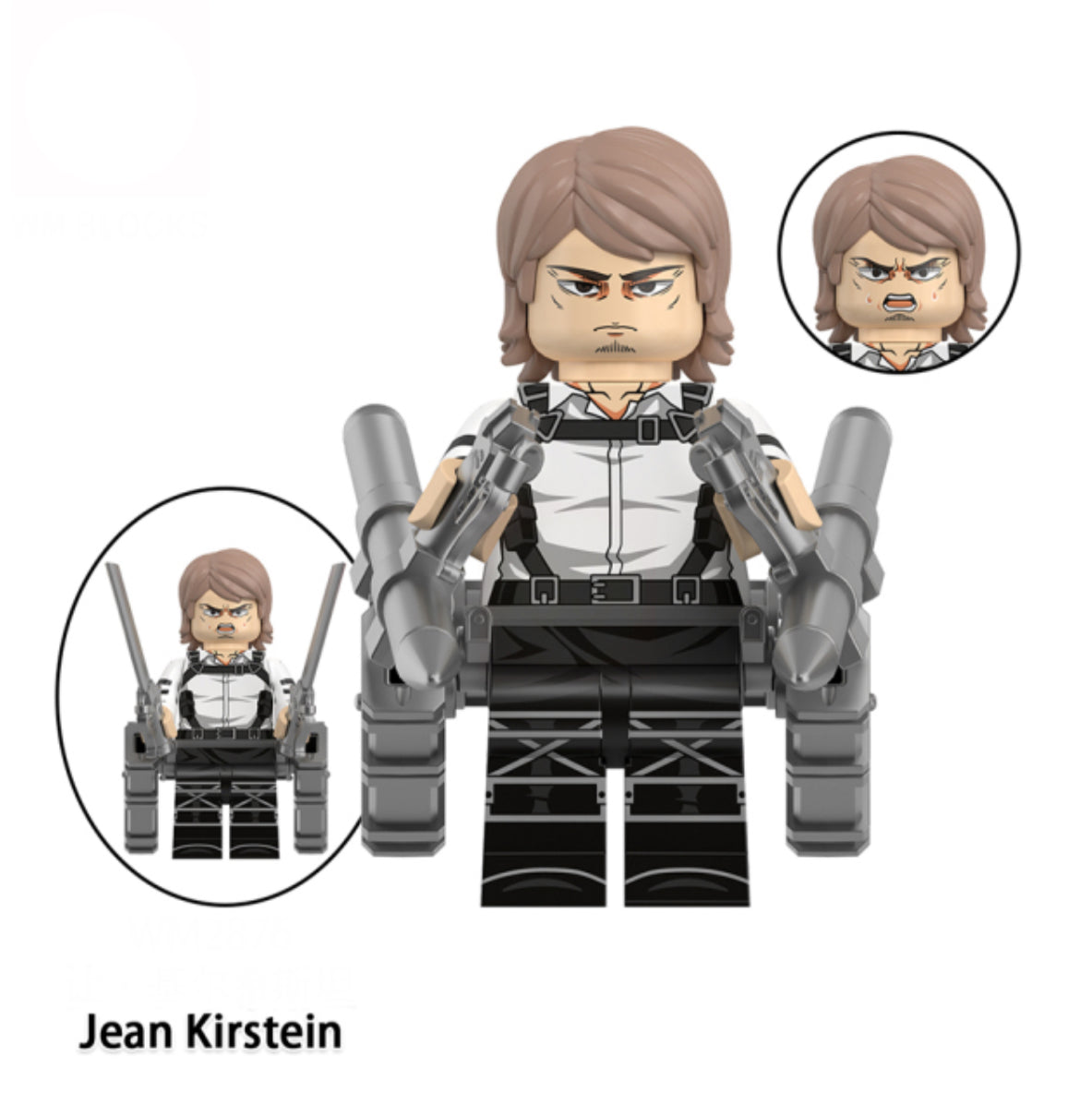 MINIFIGURE AOT UNIVERS: JEAN KIRSTEIN (L'Attaque des Titans) Custom