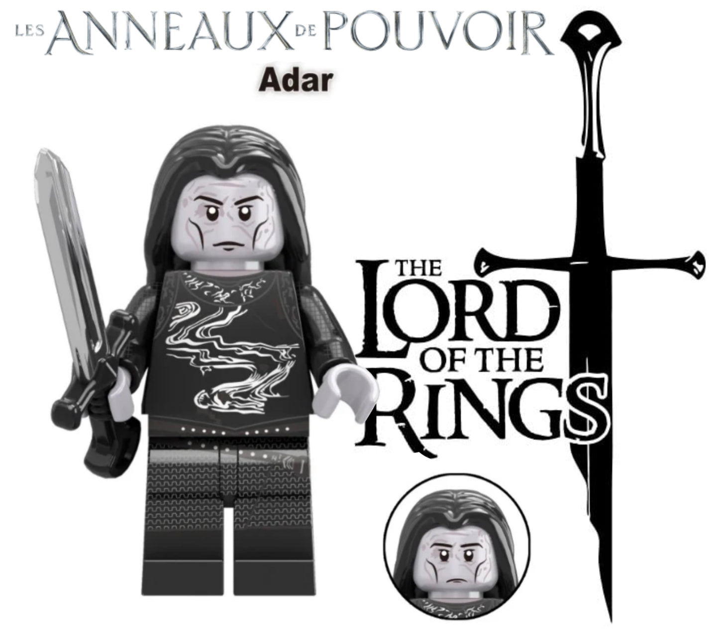 MINIFIGURE LOTR/HOBBIT/TROP UNIVERS: ADAR CUSTOM