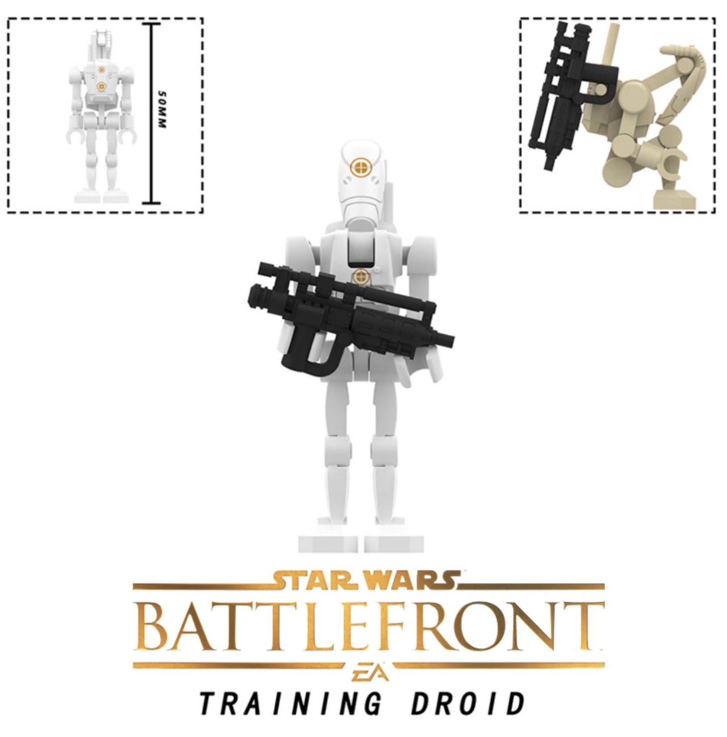 PREVENTE⭐️ TOP ZEDBRICK 2026 ⭐️MINIFIGURE STAR WARS UNIVERS: TRAINING BATTLE DROID (new model) ⭐️Custom Disponibilité mi-septembre 2026
