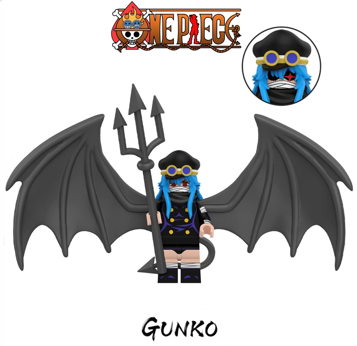 ⭐️⭐️⭐️MINIFIGURE ONE PEACE UNIVERS: GUNKO ⭐️⭐️⭐️custom DISPONIBILITÉ DÉCEMBRE 2026