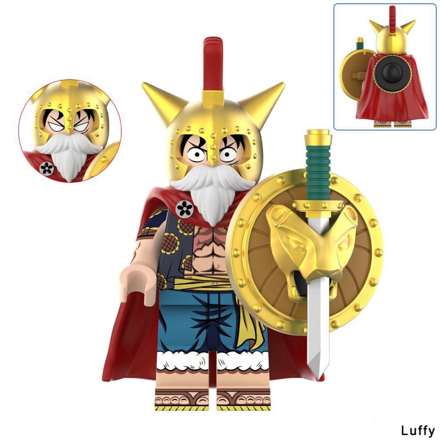 ♥️♥️♥️MINIFIGURE ONE PEACE UNIVERS: LUFFY ♥️♥️♥️custom