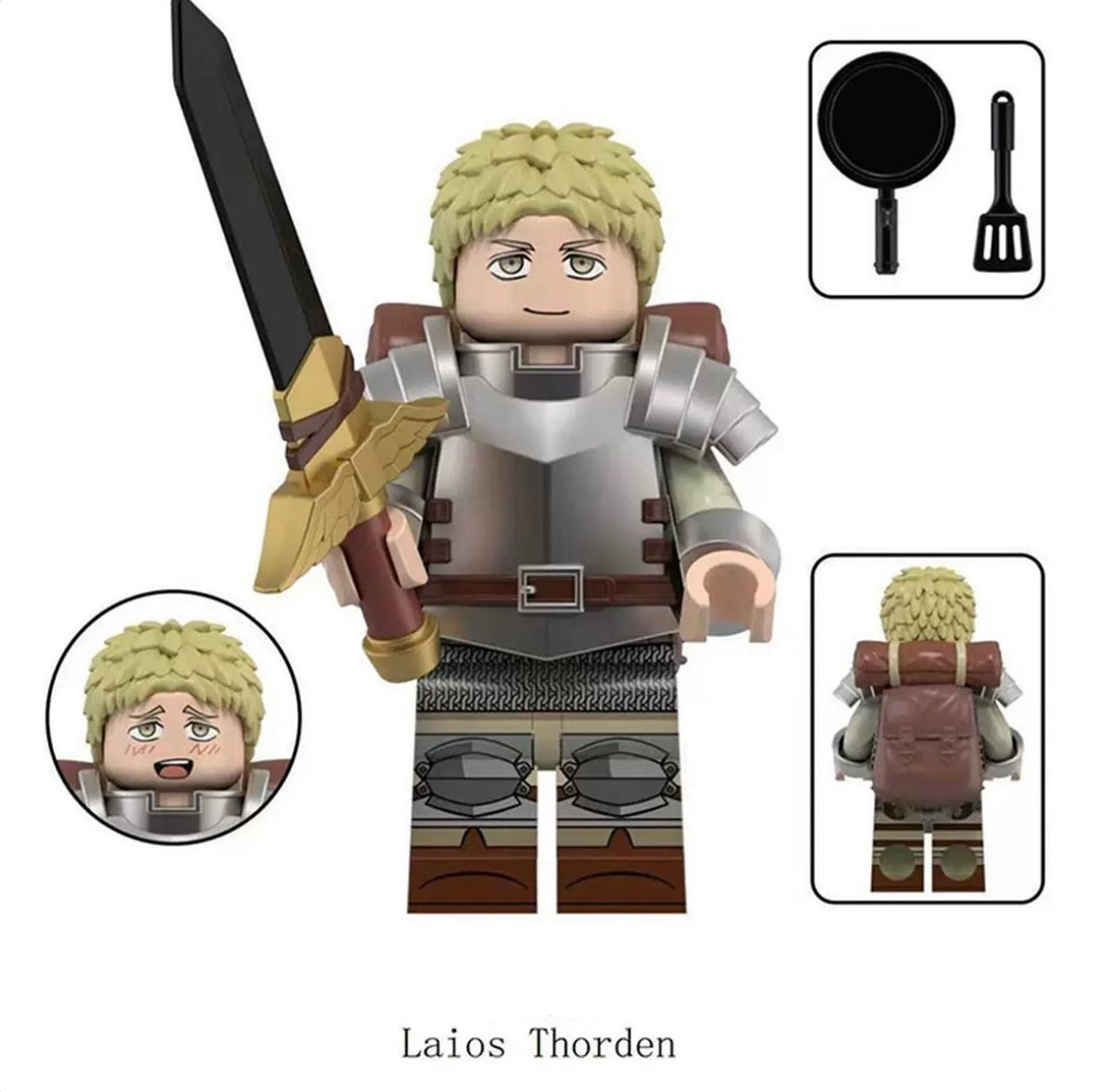 PREVENTE ♥️♥️♥️MINIFIGURE DELICIOUS IN DUNGEON UNIVERS: LAIOS THORDEN ♥️♥️♥️TOP ZEDBRICK 2025♥️♥️♥️ custom Disponibilité fin Novembre 2025