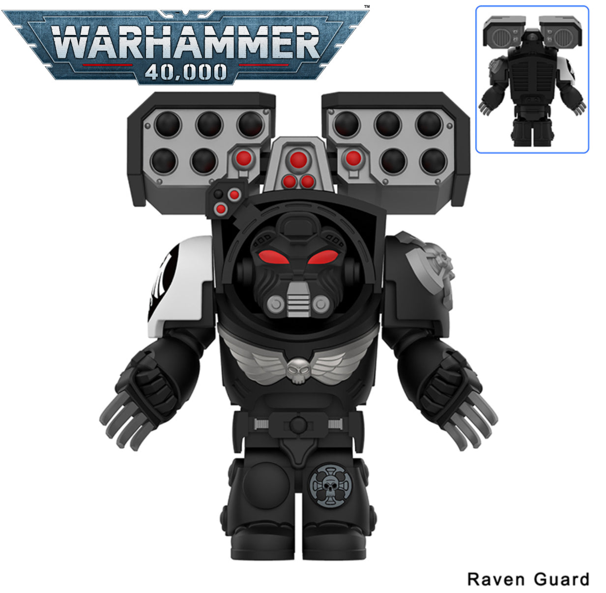 PREVENTE♥️♥️♥️MINIFIGURE WARHAMMER 40K UNIVERS: RAVEN GUARD custom DISPONIBILITÉ FIN DÉCEMBRE 2025