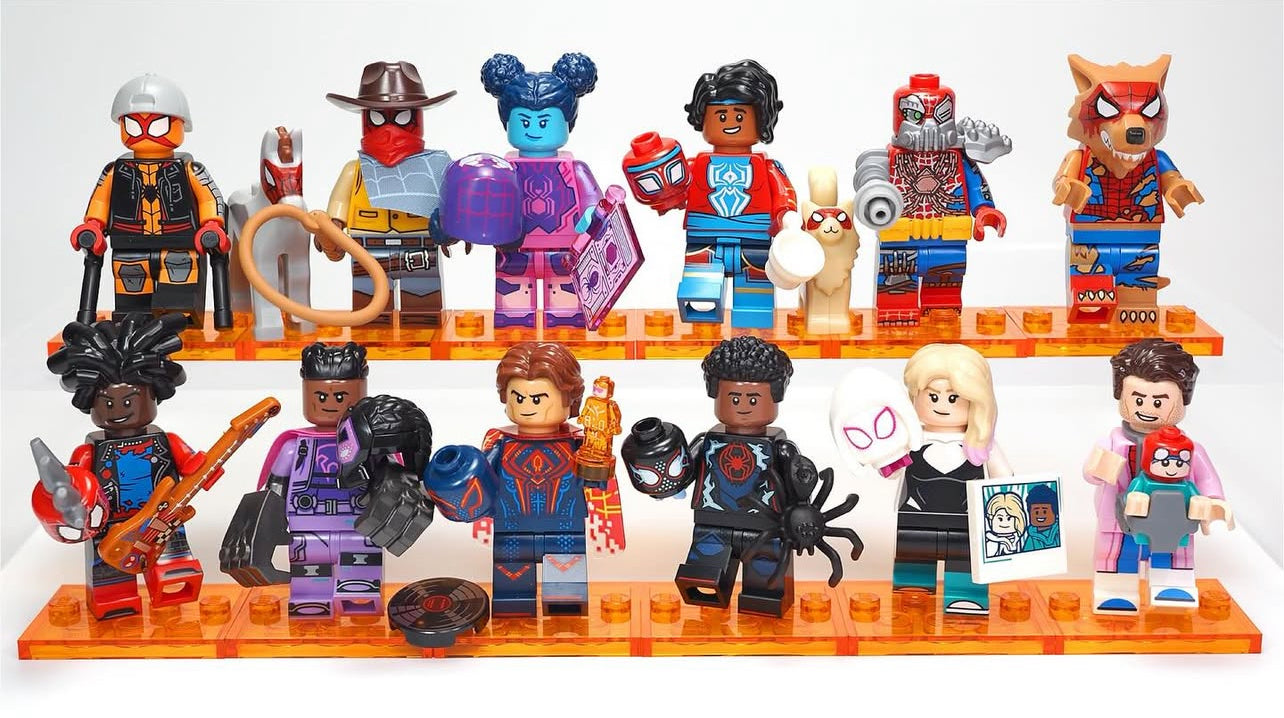 LEGO MINIFIGURE SÉRIES ACROSS THE SPIDER-VERSE : SPIDER-MAN INDIA "Socle+Fascicule inclus "