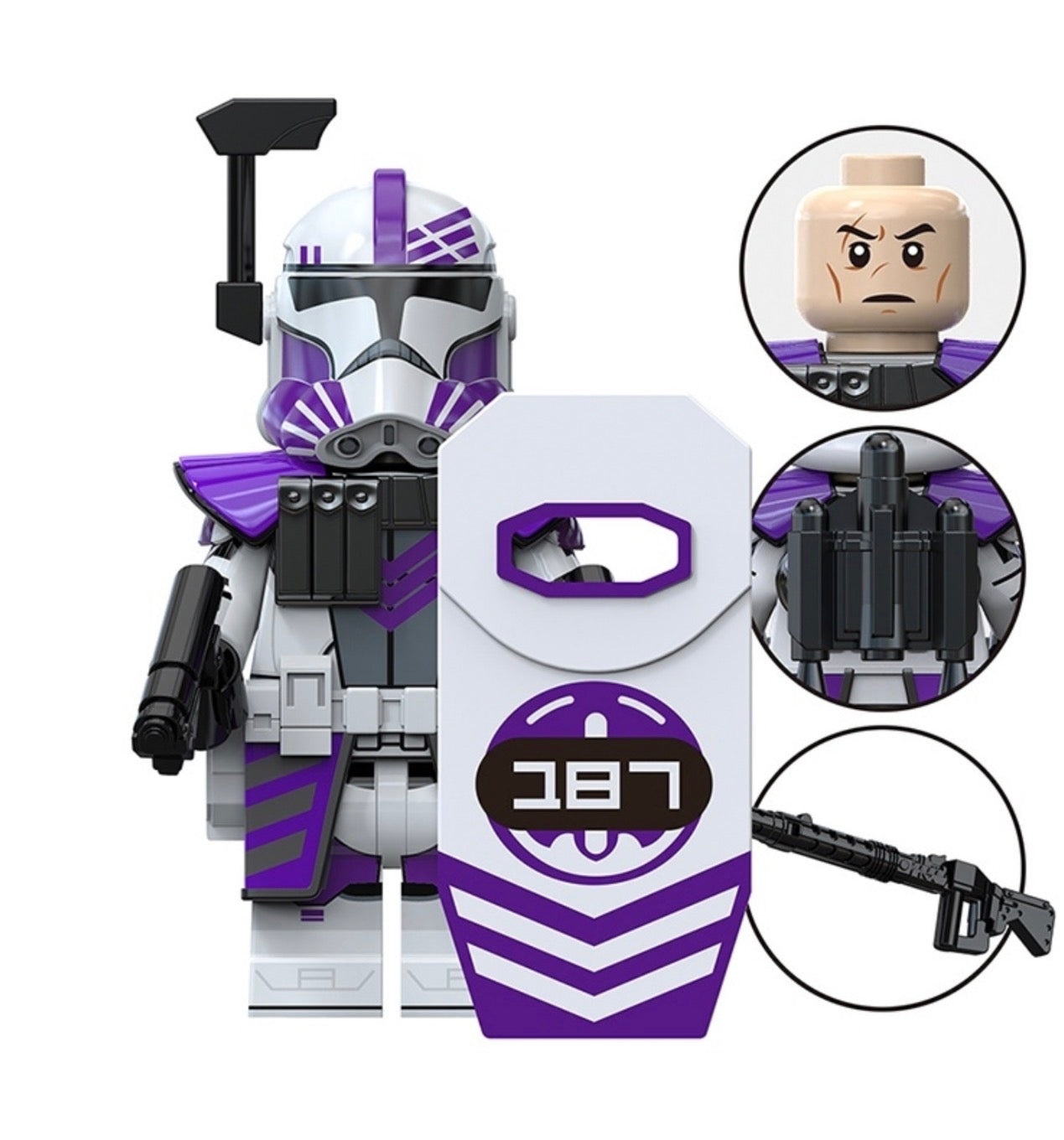 MINIFIGURE STAR WARS UNIVERS: 187th CLONE TROOPER Custom