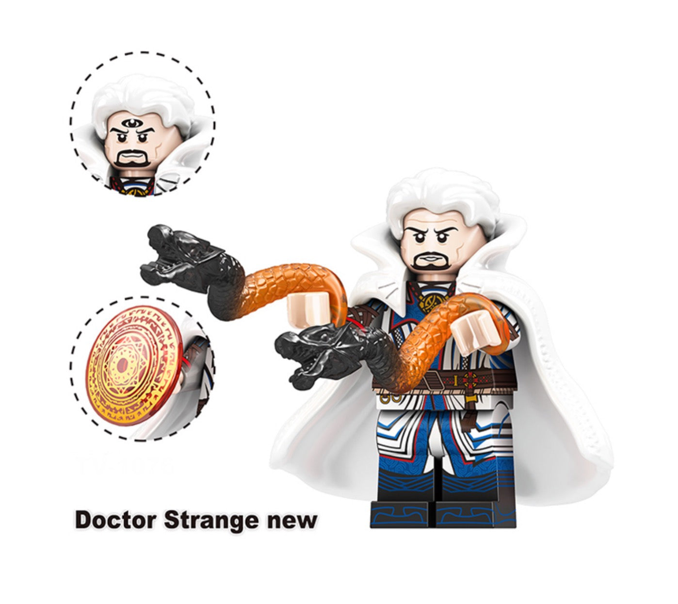 PREVENTE MINIFIGURE MARVEL UNIVERS: DOCTEUR STRANGE SILVER "Fortnite"custom Disponibilité Juin 2025