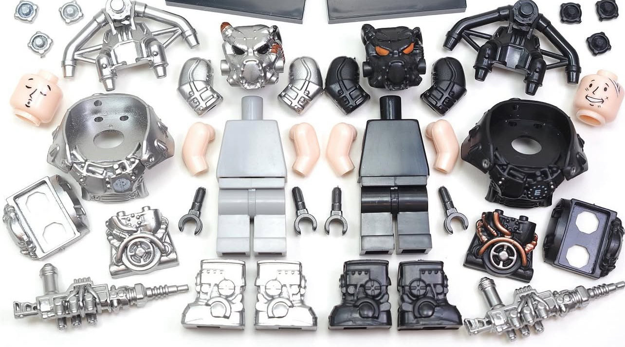 MINIFIGURE FALLOUT UNIVERS: X-01 Power Armor (Enclave) CUSTOM