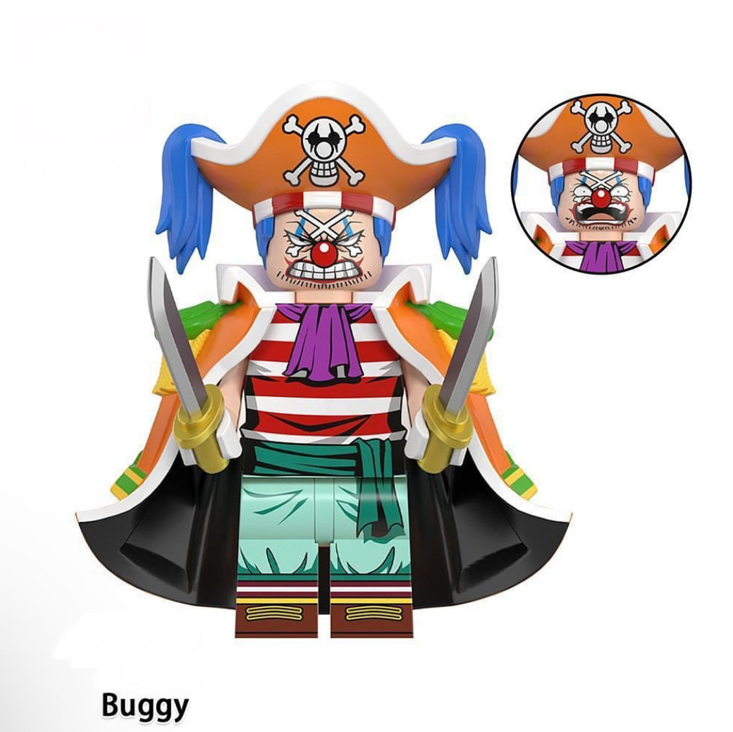 ♥️♥️MINIFIGURE ONE PEACE UNIVERS: BUGGY ♥️♥️custom