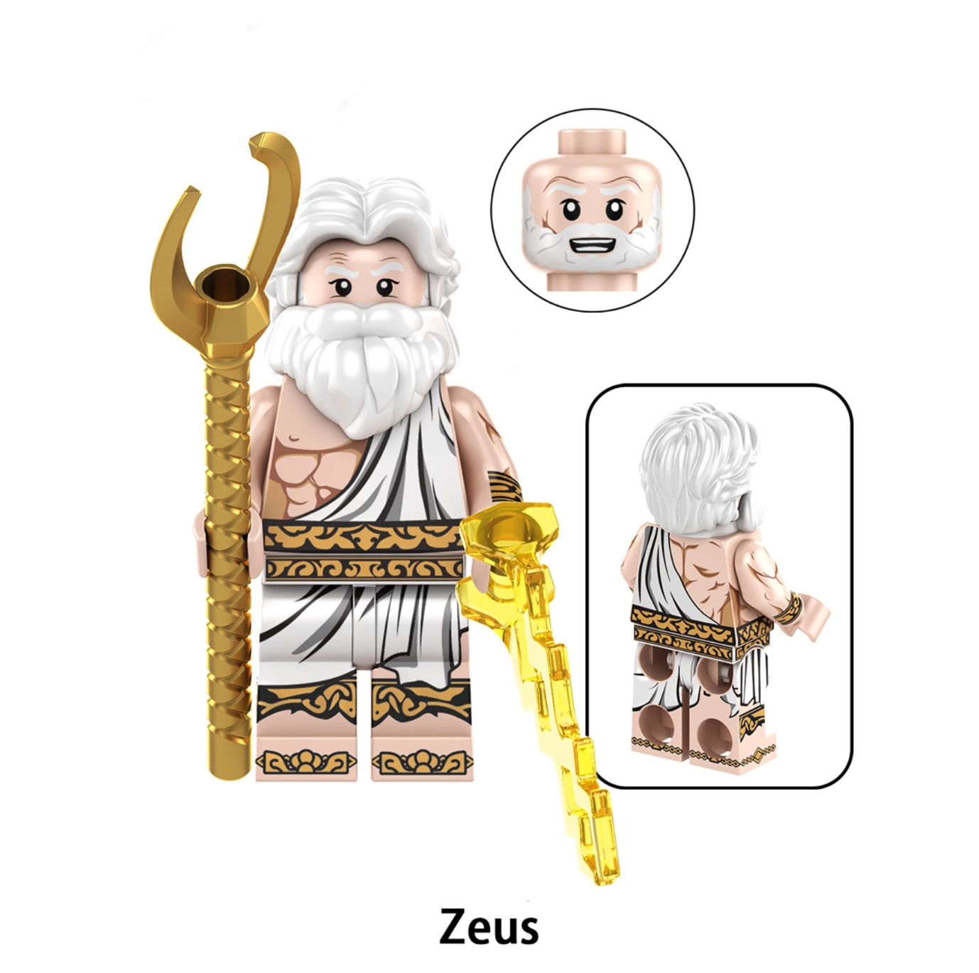 ♥️♥️♥️MINIFIGURE LES DIEUX UNIVERS: ZEUS ♥️♥️♥️custom