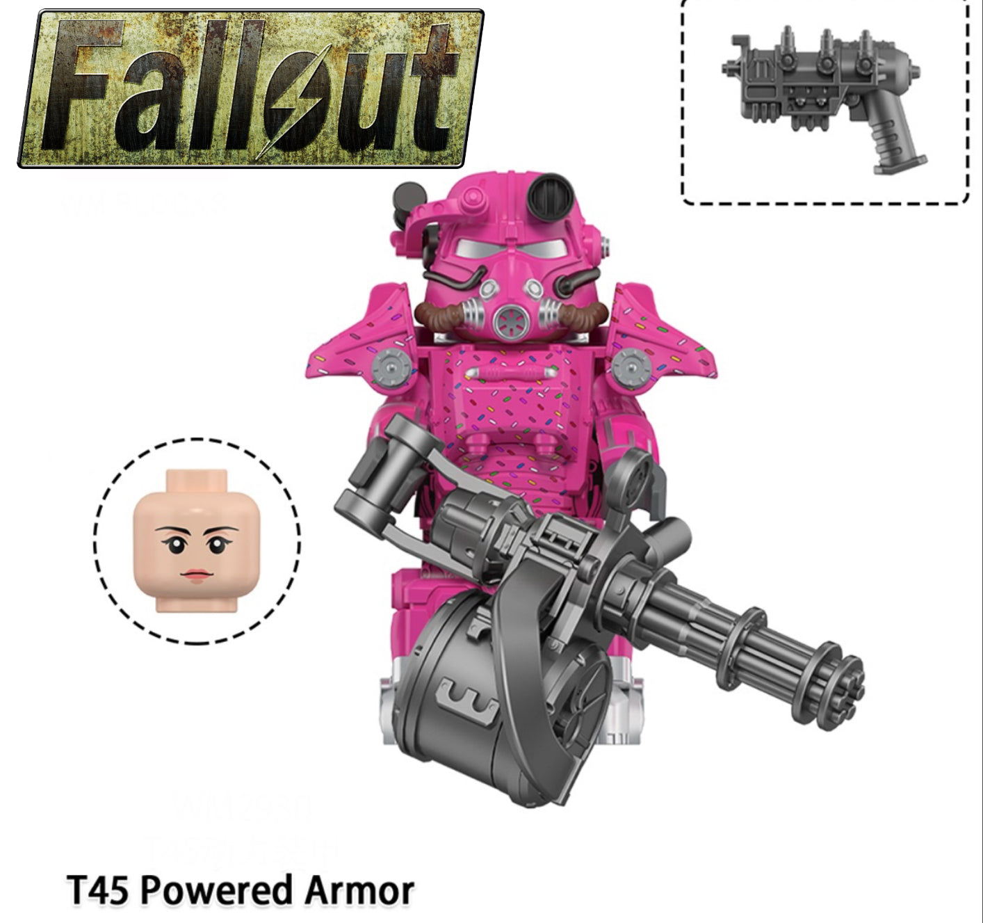 MINIFIGURE FALLOUT UNIVERS: T45 POWERED ARMOR CUSTOM