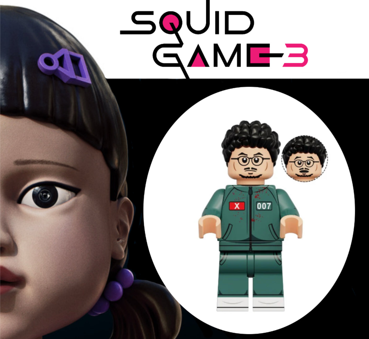 MINIFIGURE SQUID GAME UNIVERS: N°007 custom