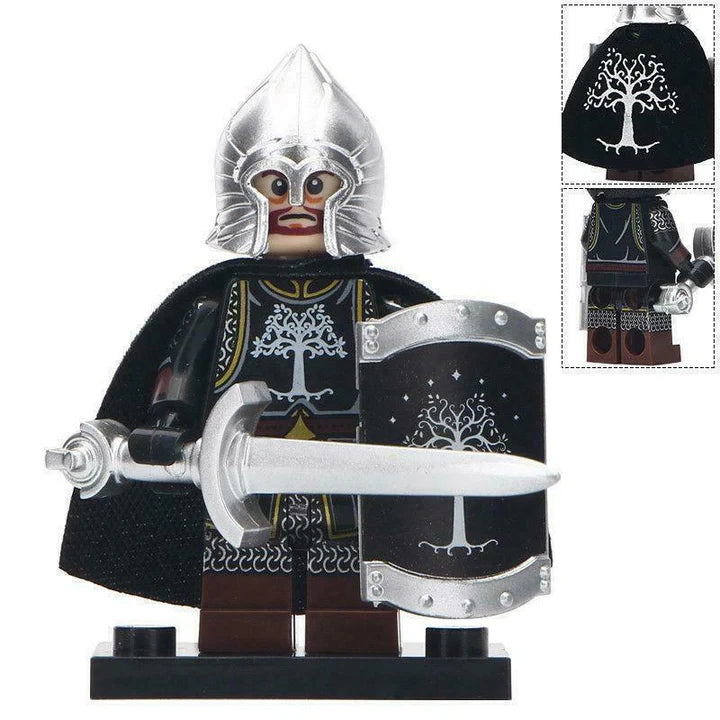 MINIFIGURE LOTR/ THE HOBBIT UNIVERS: GONDOR KNIGHT SOLDIER custom
