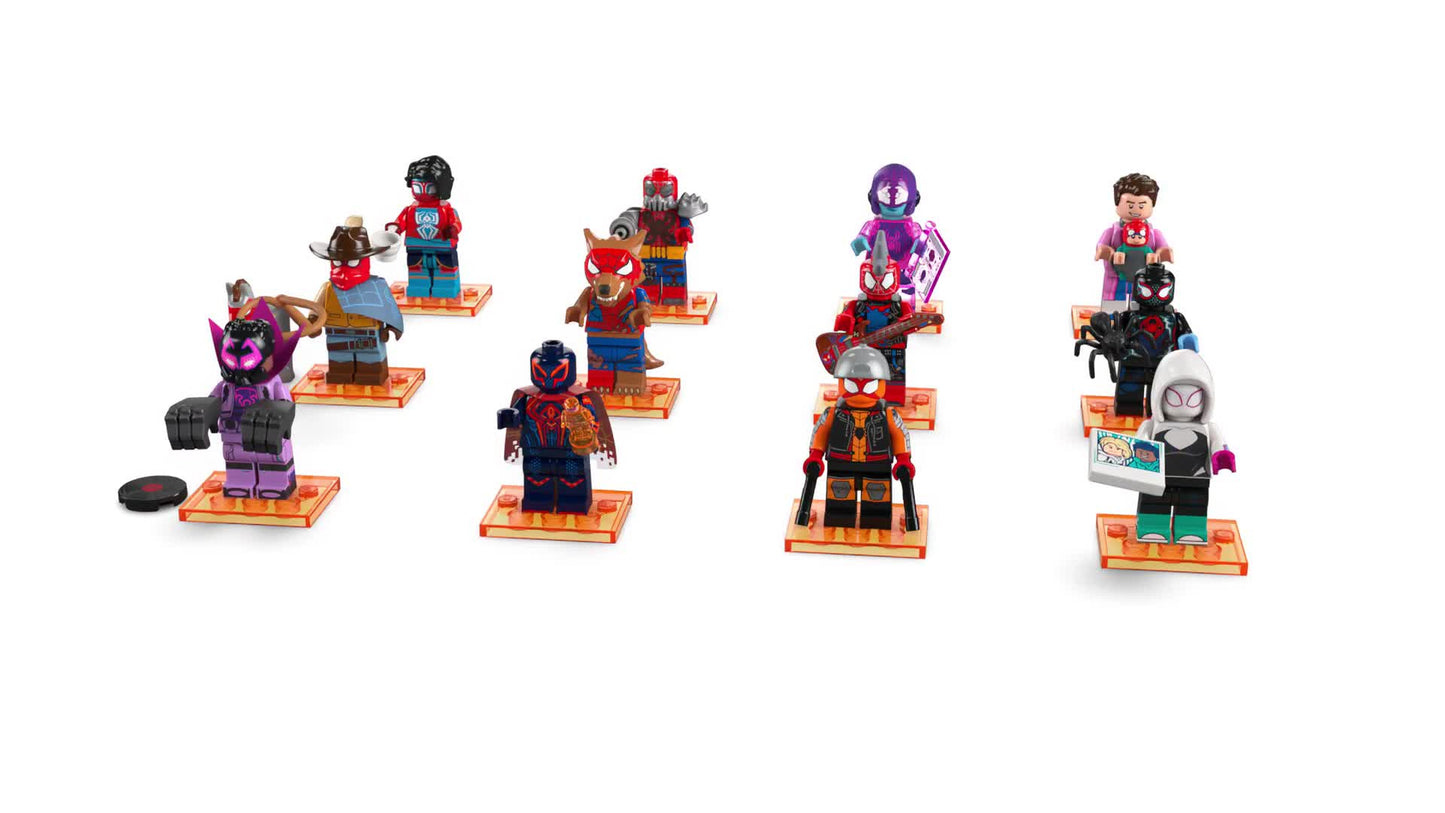 PREVENTE LEGO MINIFIGURE SÉRIES ACROSS THE SPIDER-VERSE : LOUP-GAROU SPIDER-MAN "Socle+Fascicule inclus " Disponibilité mi-septembre 2025