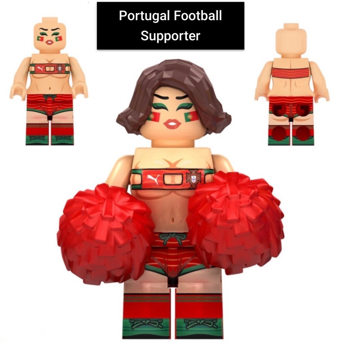 PRÉVENTE MINIFIGURE FOOTBALL UNIVERS: PORTUGAL FOOTBALL SUPPORTER custom Disponibilité fin septembre 2026