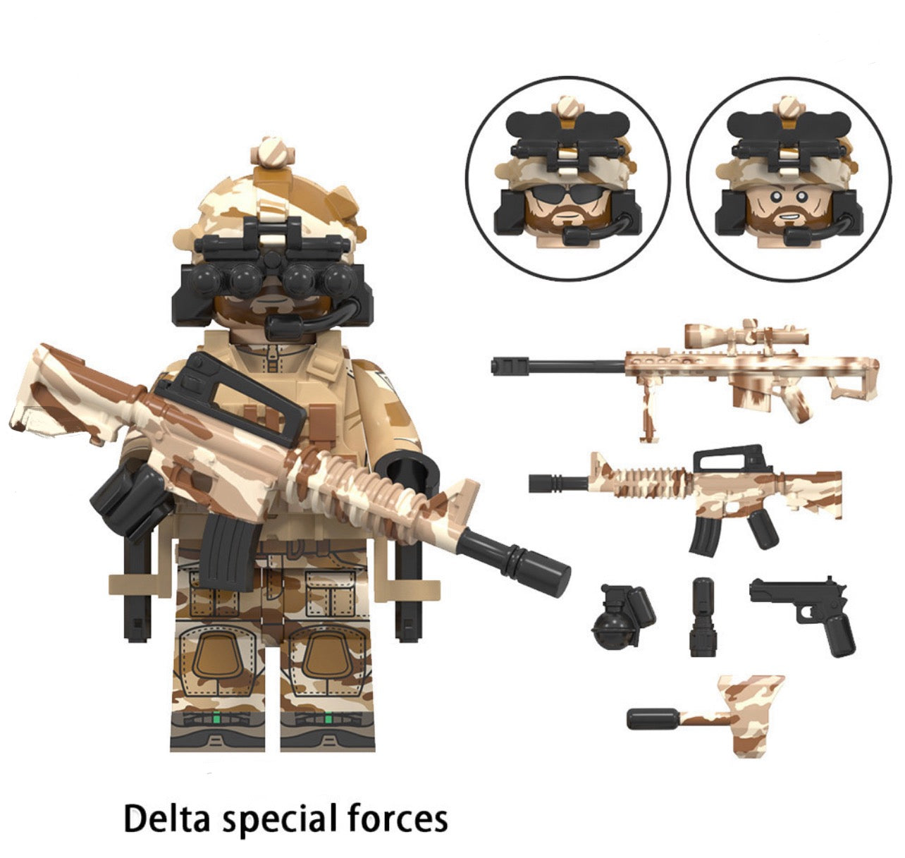 ♥️♥️MINIFIGURE ARMY UNIVERS "ÉDITION LIMITÉE": DELTA SPÉCIAL FORCES CUSTOM♥️♥️