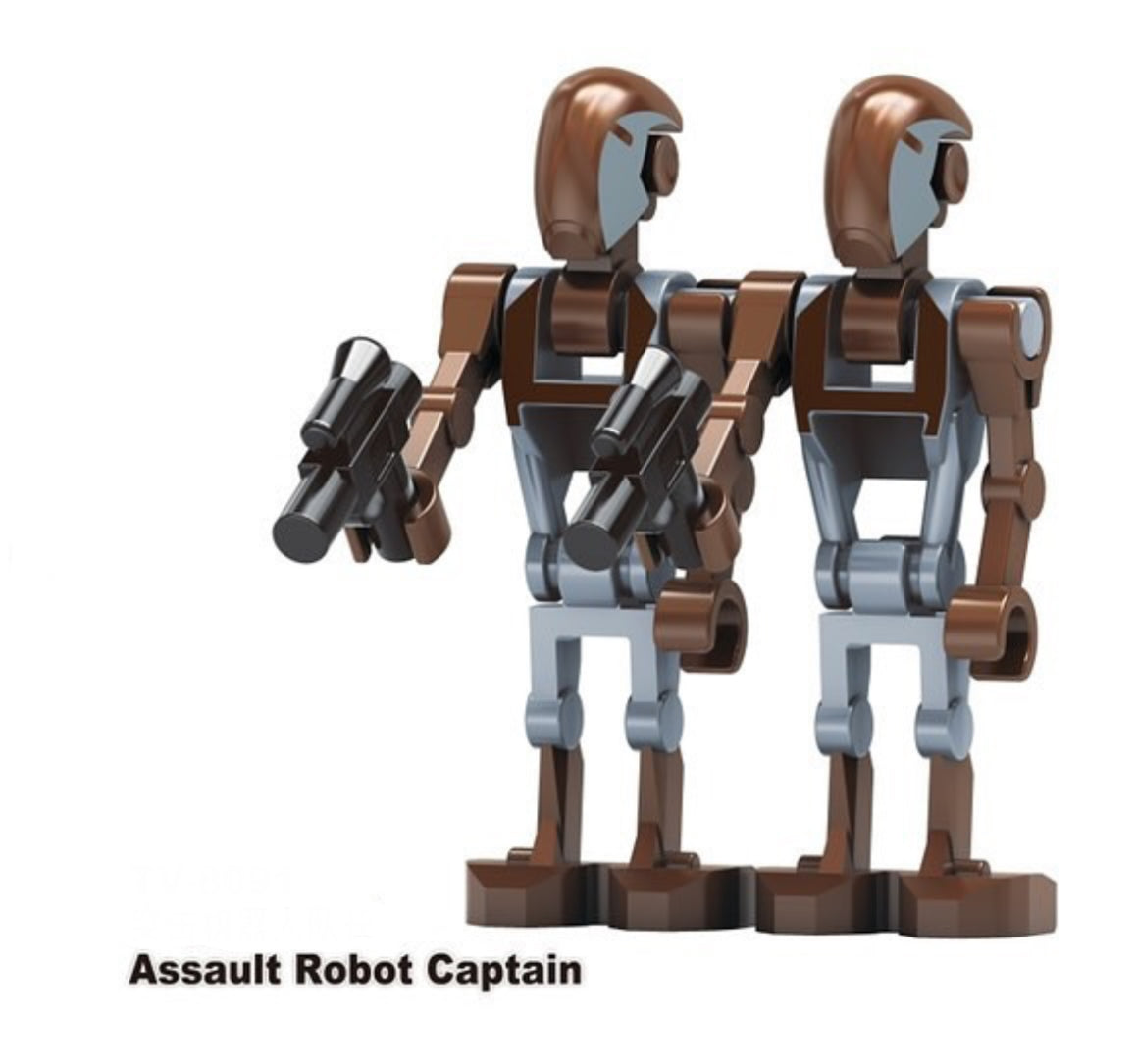 MINIFIGURE STAR WARS UNIVERS: 2 BX-SERIES DROID CAPTAIN custom