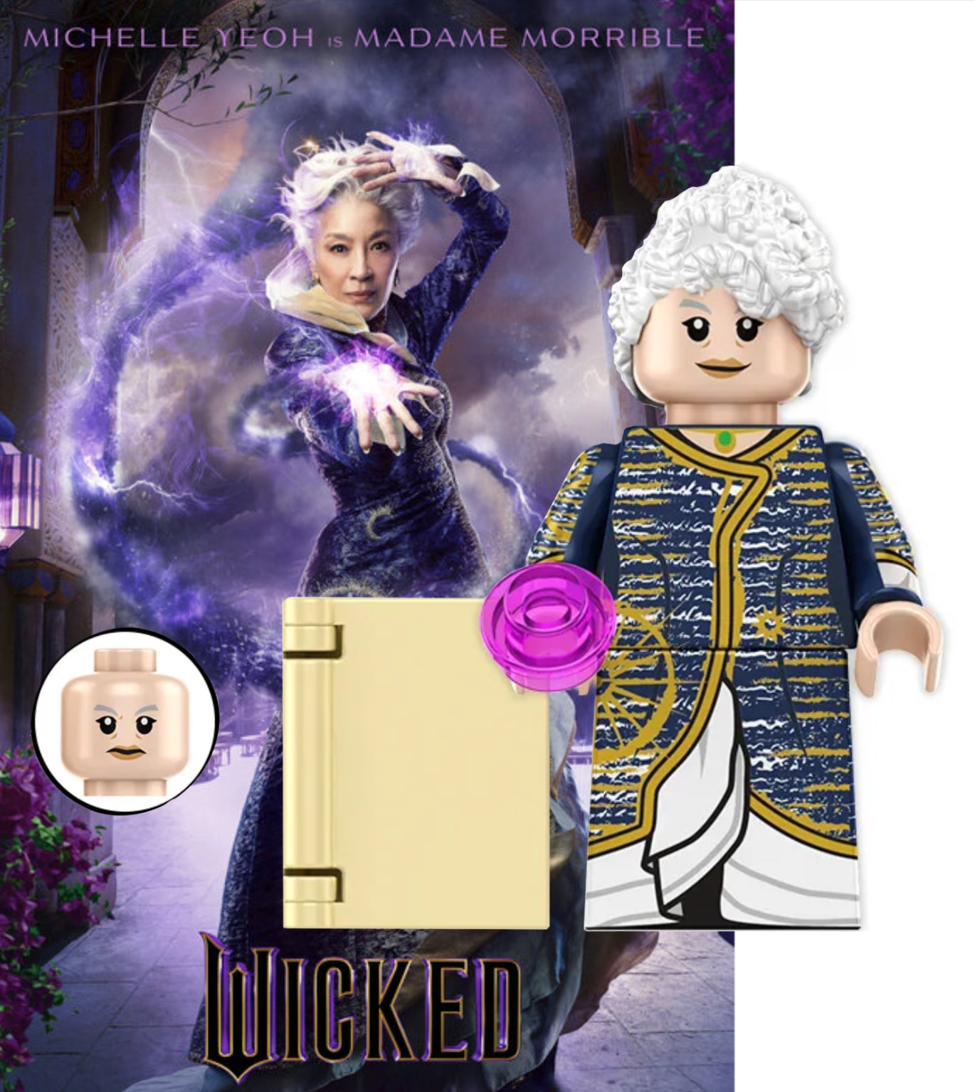 MINIFIGURE DISNEY "WICKED" UNIVERS: MADAME MORRIBLE custom