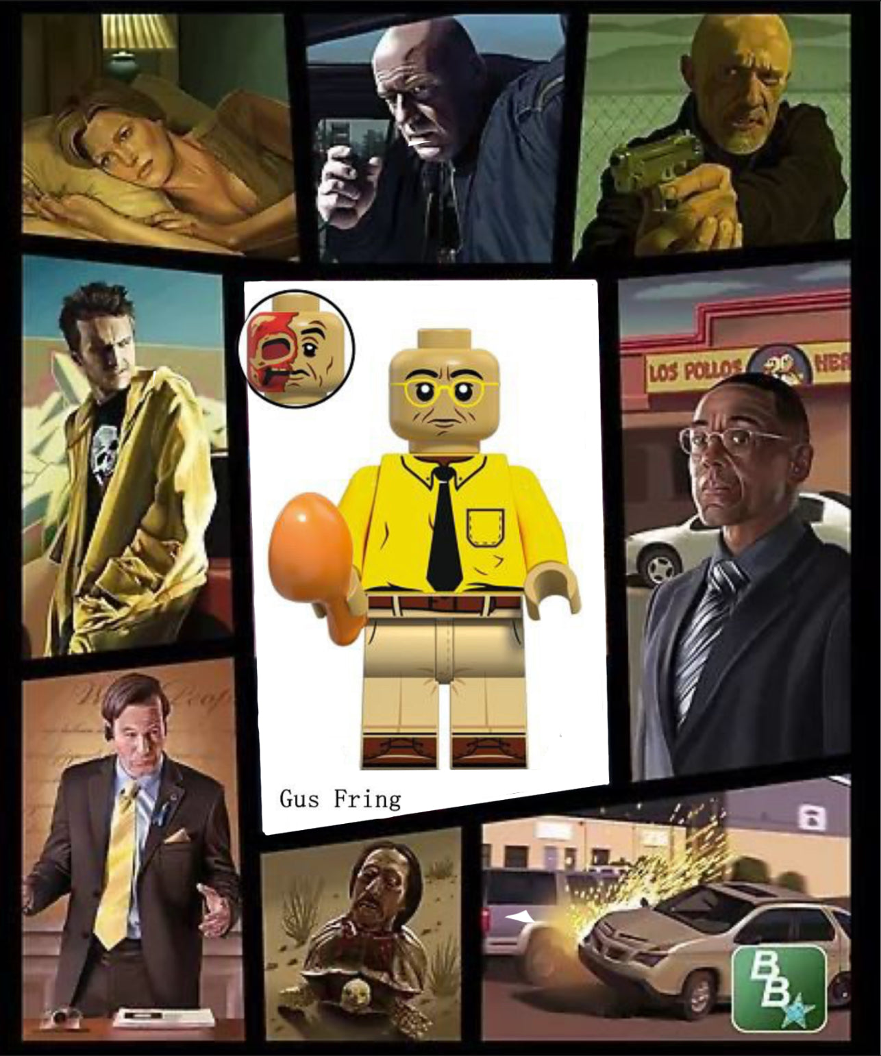 MINIFIGURE BREAKING BAD UNIVERS: GUS FRING custom