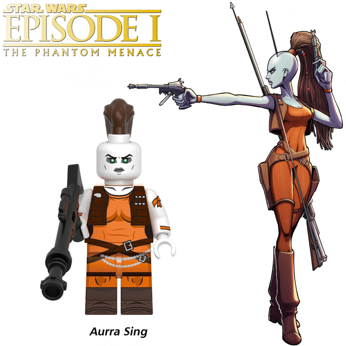 PREVENTE MINIFIGURE STAR WARS UNIVERS: AURA SING CUSTOM Disponibilité fin septembre 2025