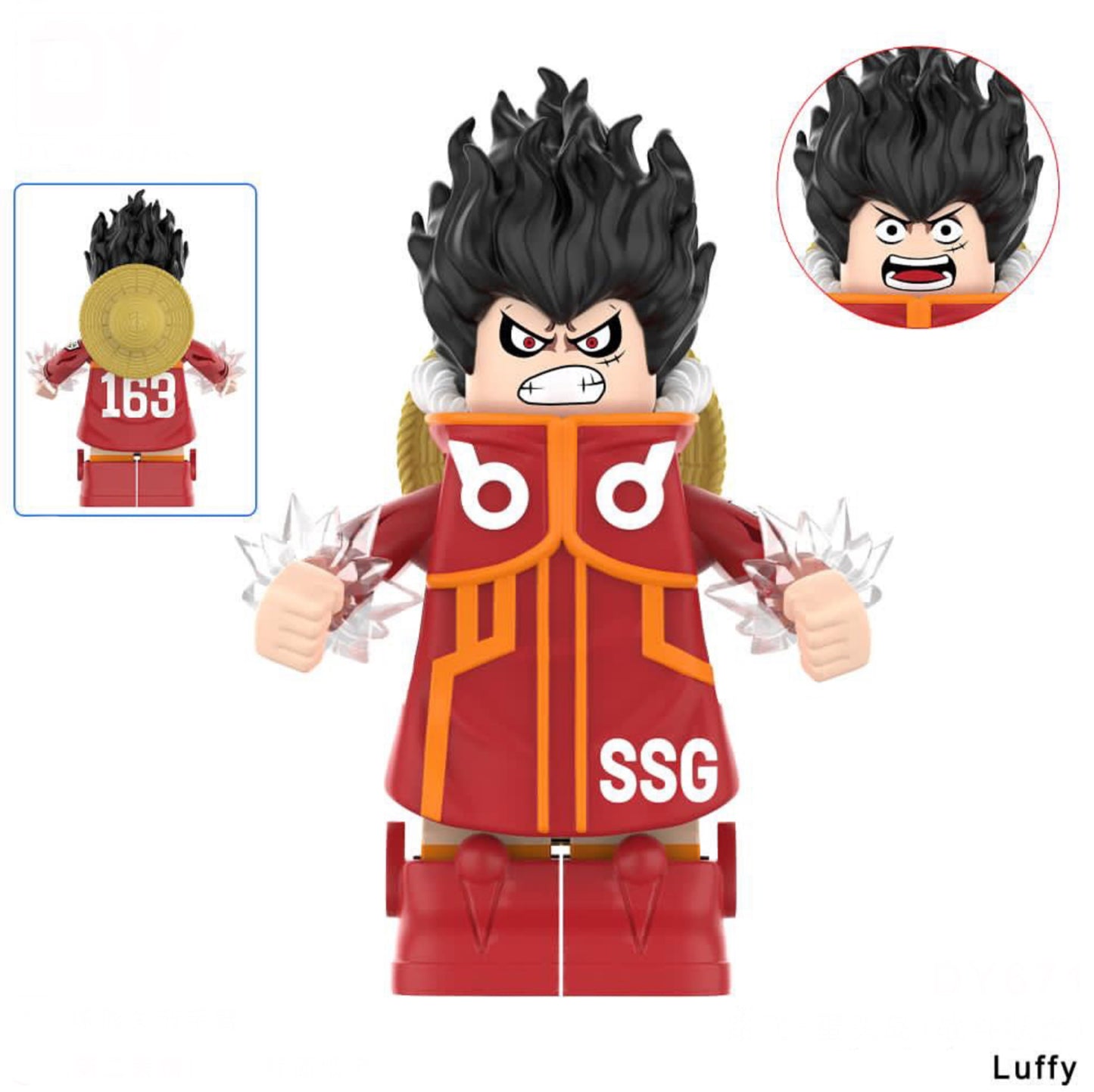 ♥️♥️♥️MINIFIGURE ONE PEACE UNIVERS: LUFFY ♥️♥️♥️custom