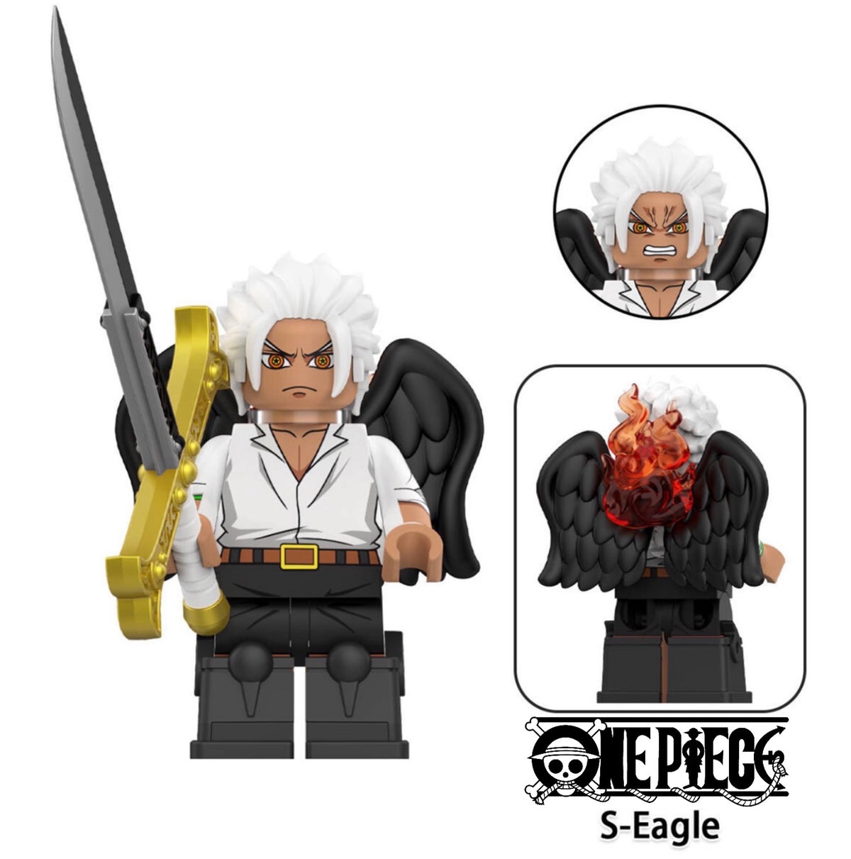 PRÉVENTE ⭐️⭐️⭐️MINIFIGURE ONE PEACE UNIVERS: S-EAGLE ⭐️⭐️⭐️custom DISPONIBILITÉ DÉBUT NOVEMBRE 2026