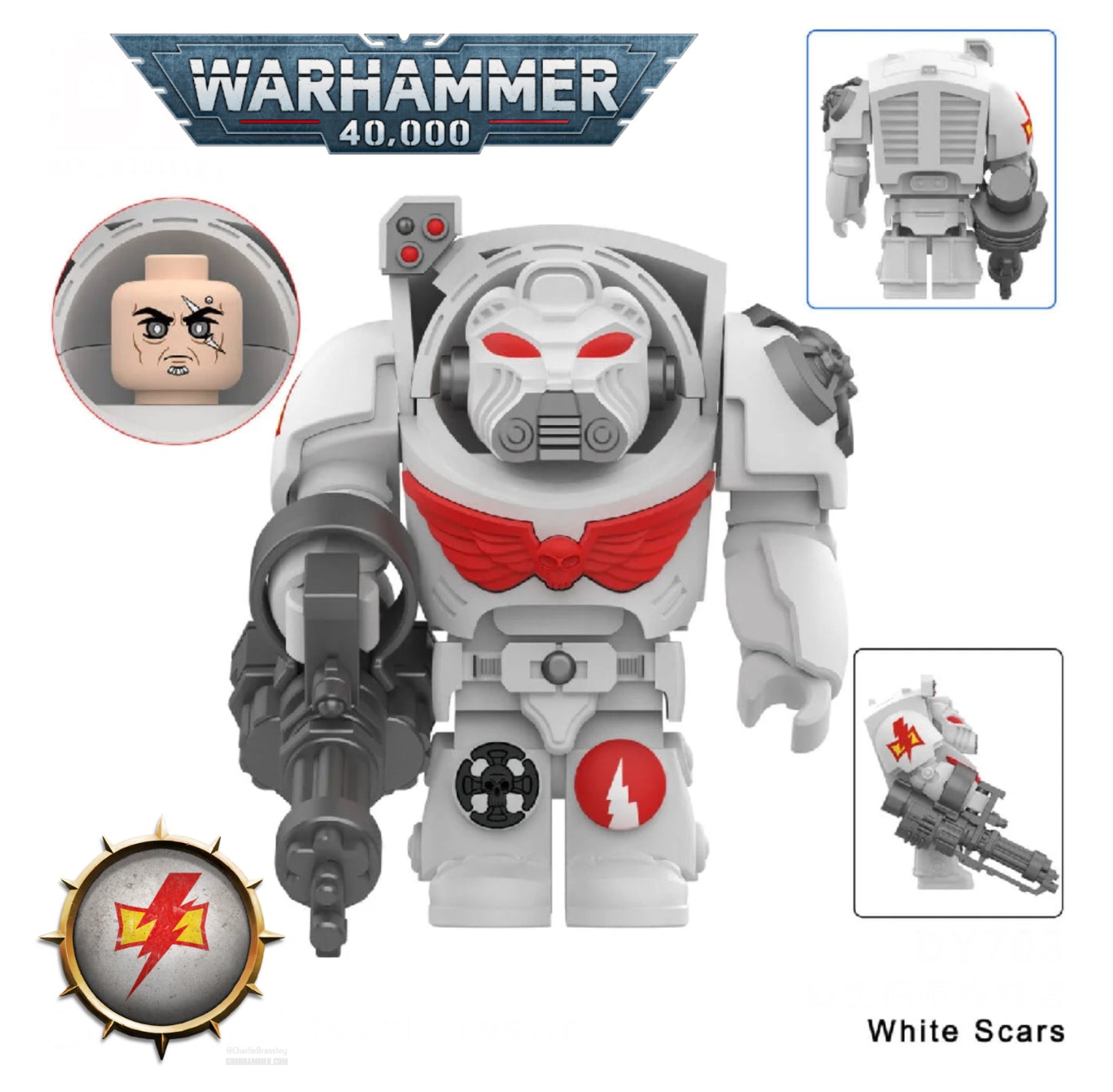 PREVENTE MINIFIGURE WARHAMMER 40K UNIVERS: WHITE SCARS custom DISPONIBILITÉ FIN JUILLET 2025