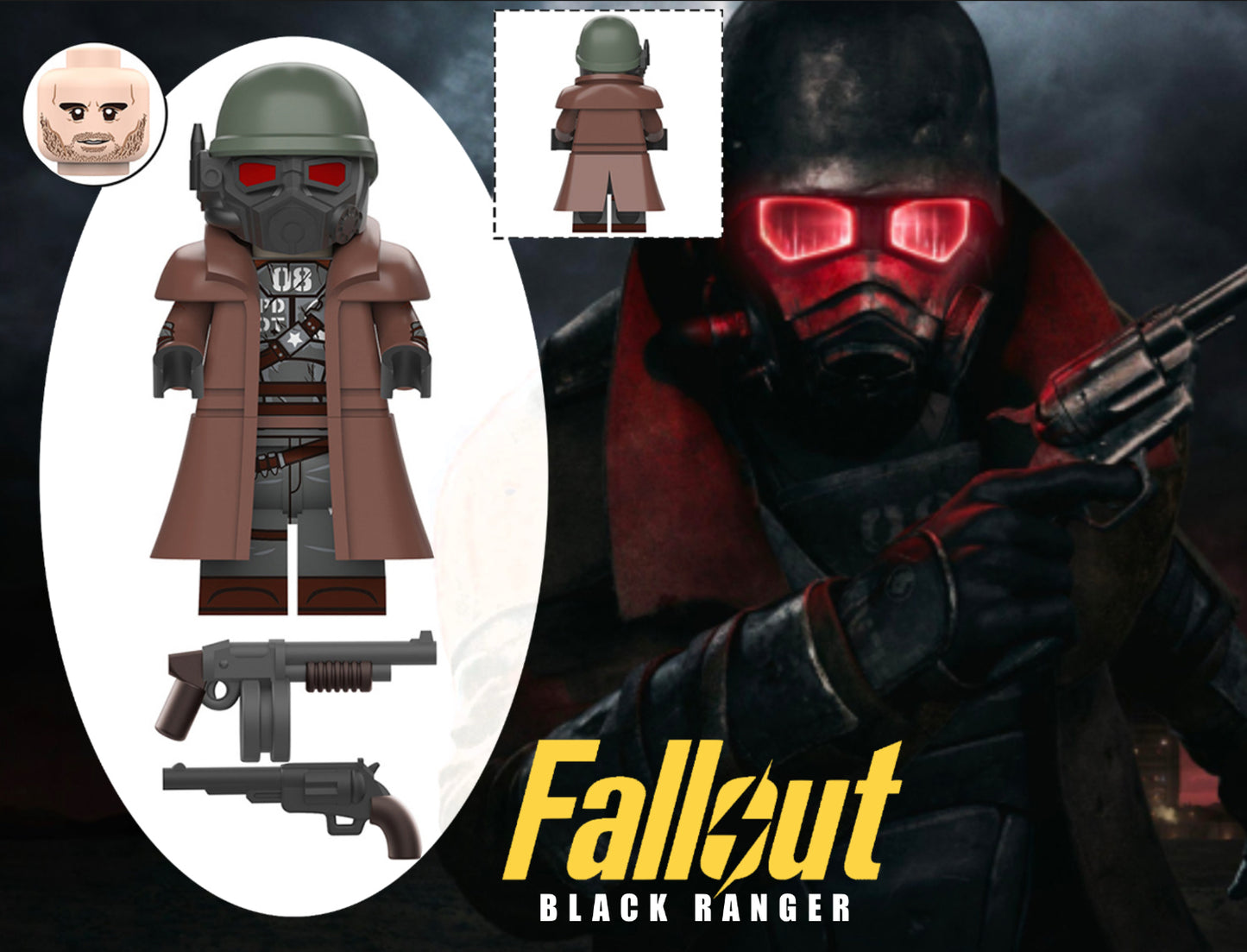 PREVENTE MINIFIGURE FALLOUT UNIVERS: BLACK RANGER CUSTOM Disponibilité Août 2025