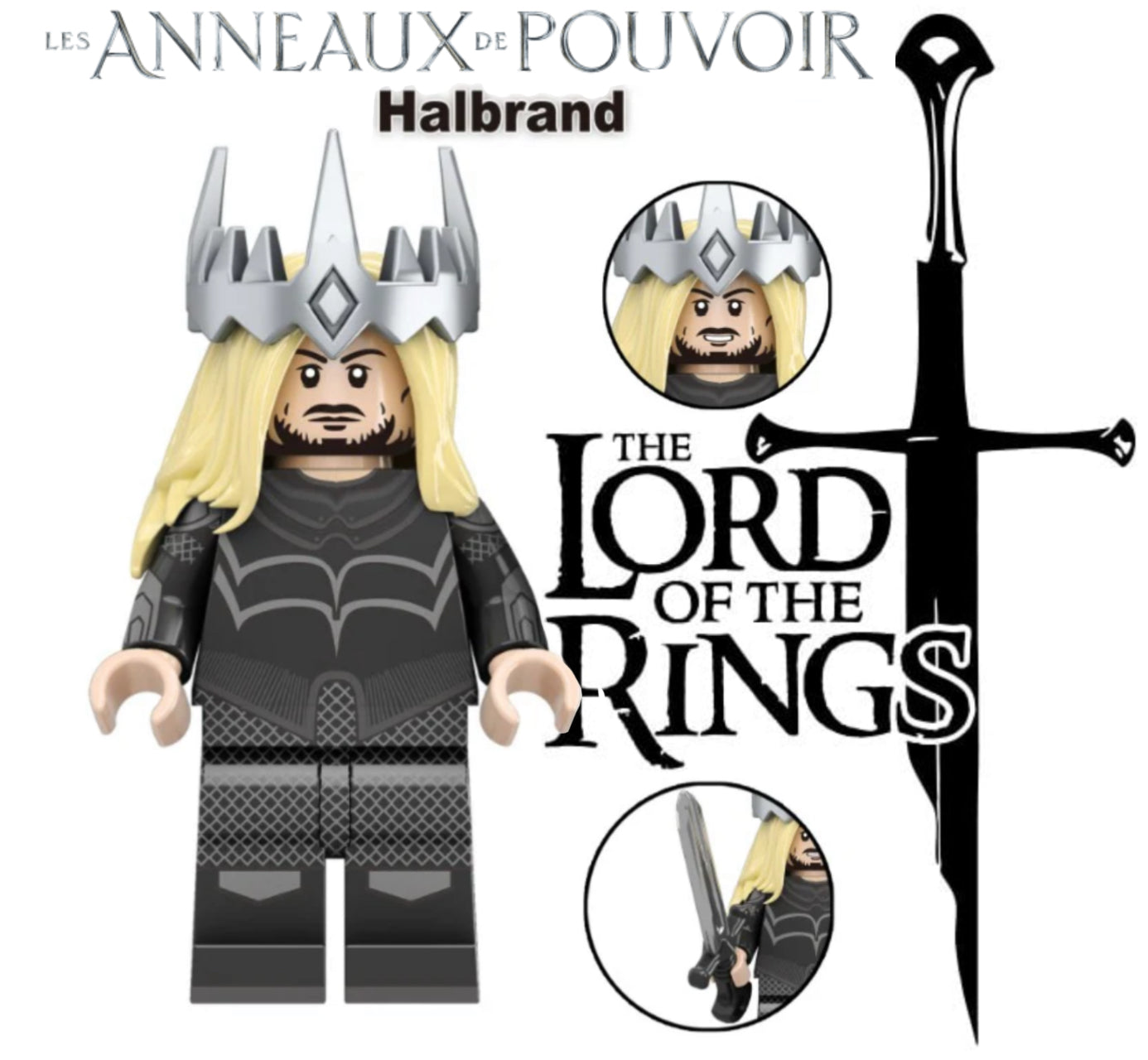 MINIFIGURE LOTR/HOBBIT/TROP UNIVERS: HALBRAND CUSTOM